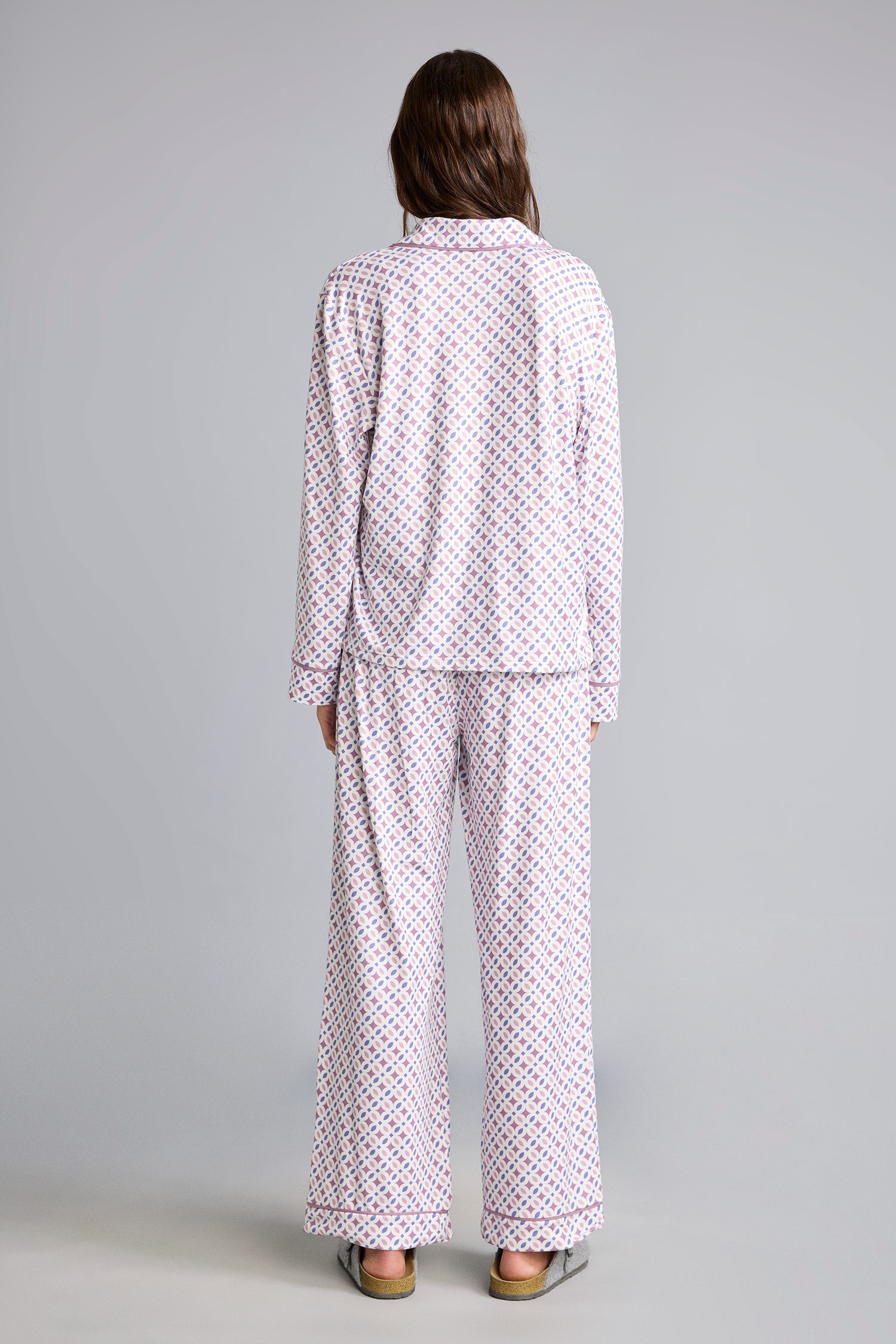 DeFacto Regular Fit Desenli Pijama Takımı görsel 5