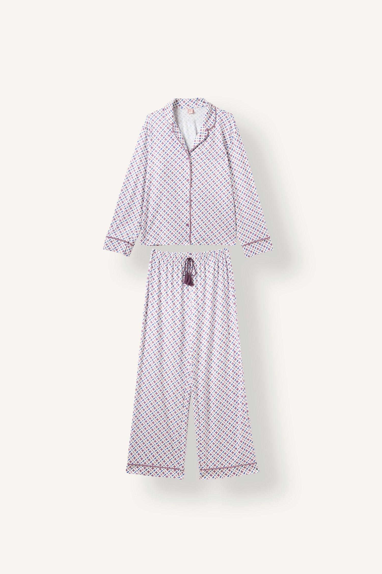 DeFacto Regular Fit Desenli Pijama Takımı görsel 6
