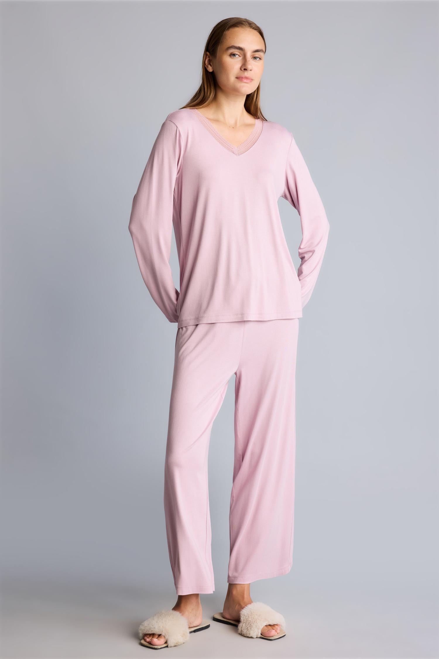 DeFacto Regular Fit Uzun Kollu Pijama Takımı görsel 2