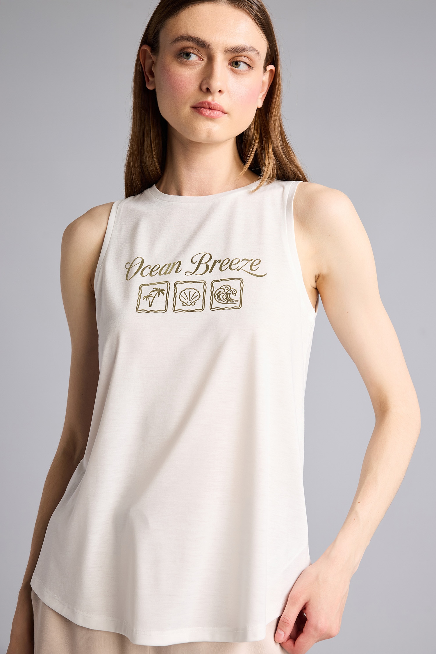DeFacto Relaxed Fit Baskılı Atlet