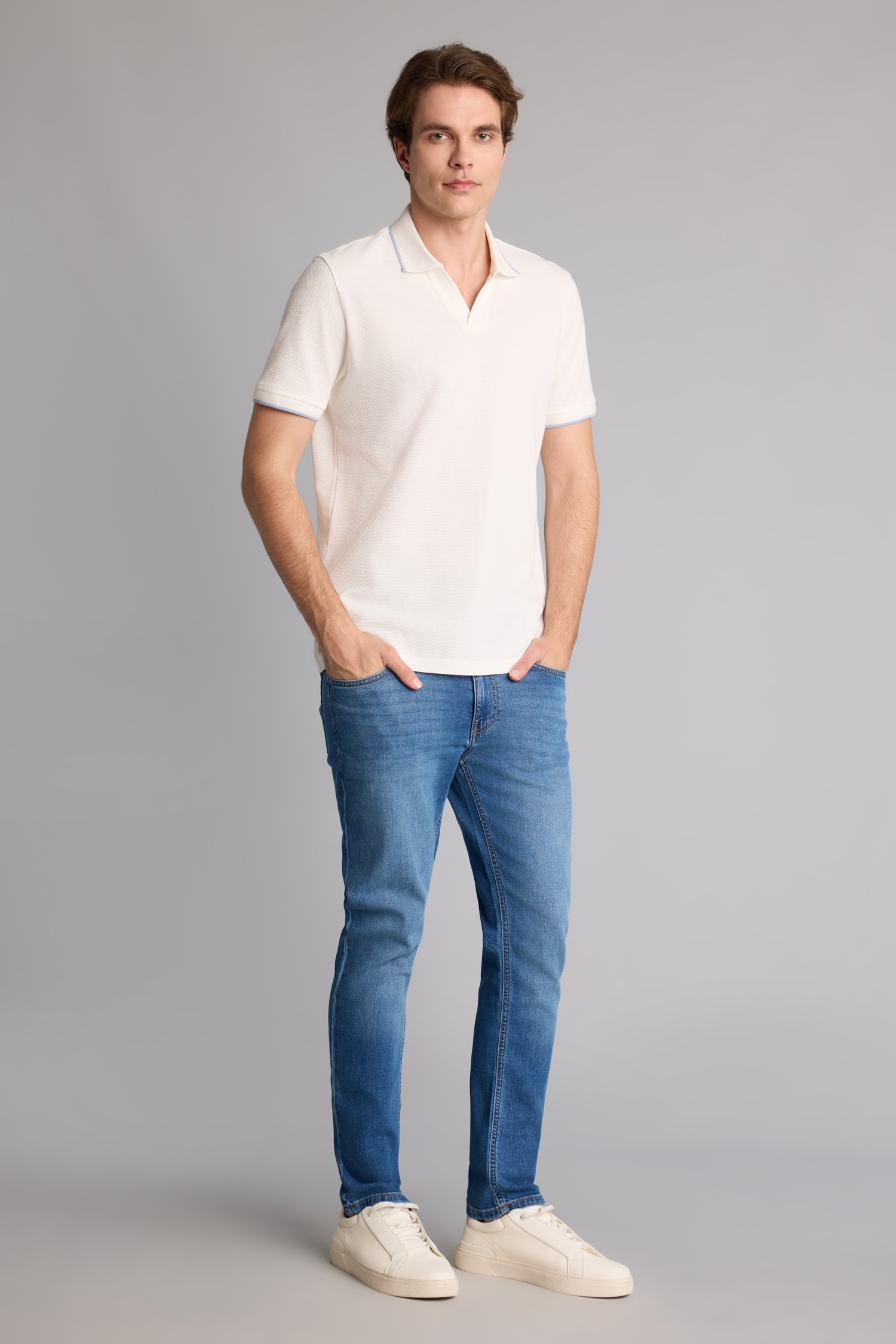 DeFacto %100 Pamuk Regular Fit Polo Tişört görsel 2