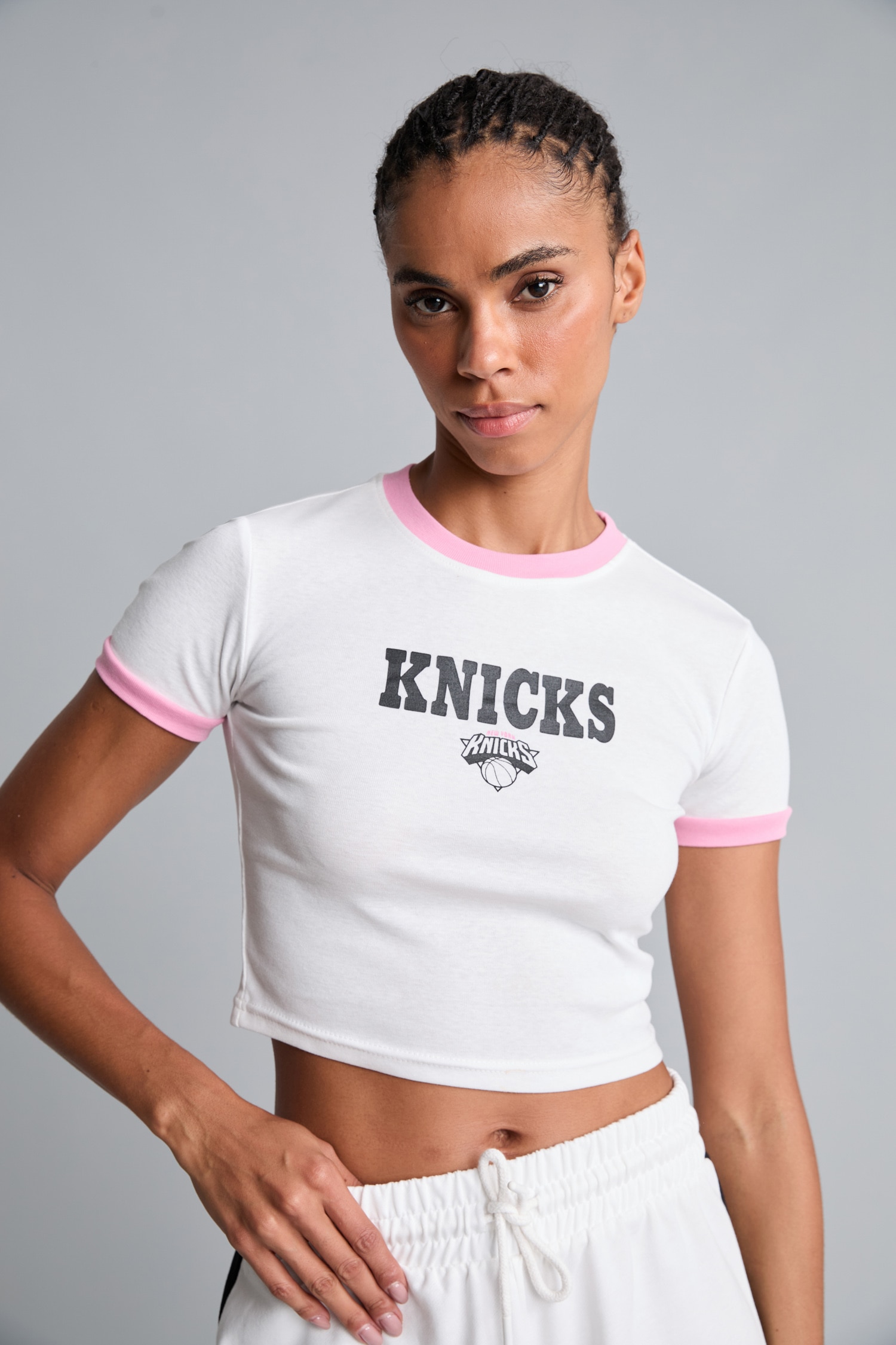 DeFacto NBA Lisanslı Slim Fit Kısa Kollu Ribana Tişört görsel 3