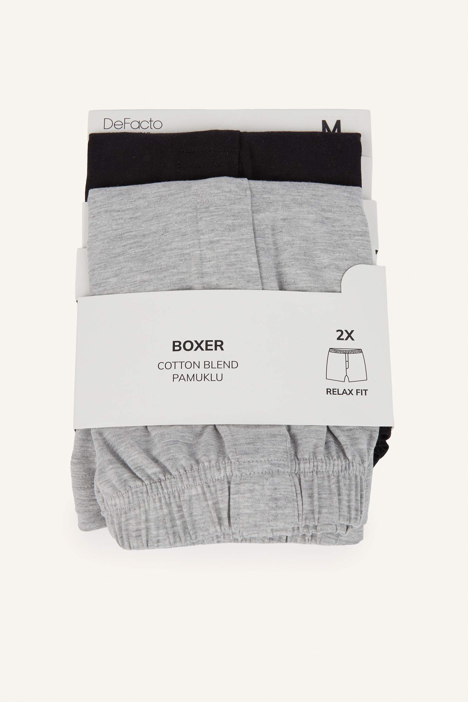 Siyah Erkek Relaxed Fit 2'li Boxer Set 3487529 | DeFacto