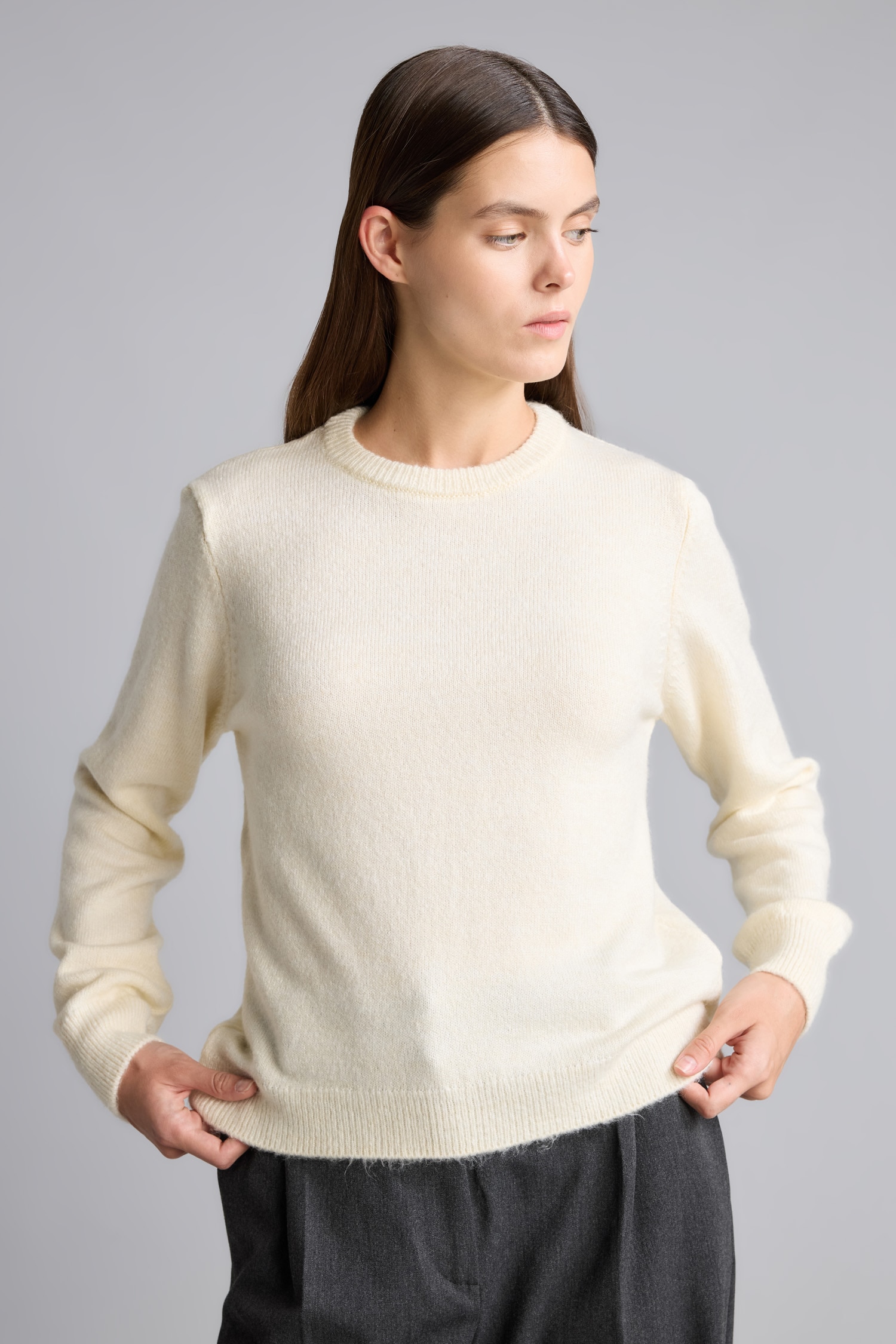 DeFacto Regular Fit Bisiklet Yaka Basic Kazak görsel 3