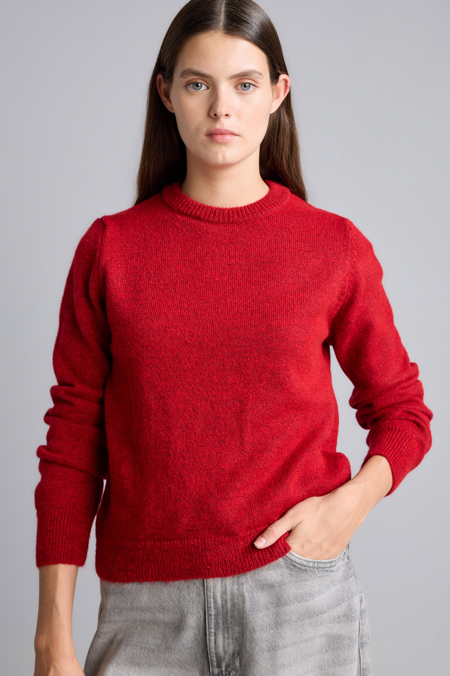 DeFacto Regular Fit Bisiklet Yaka Basic Kazak
