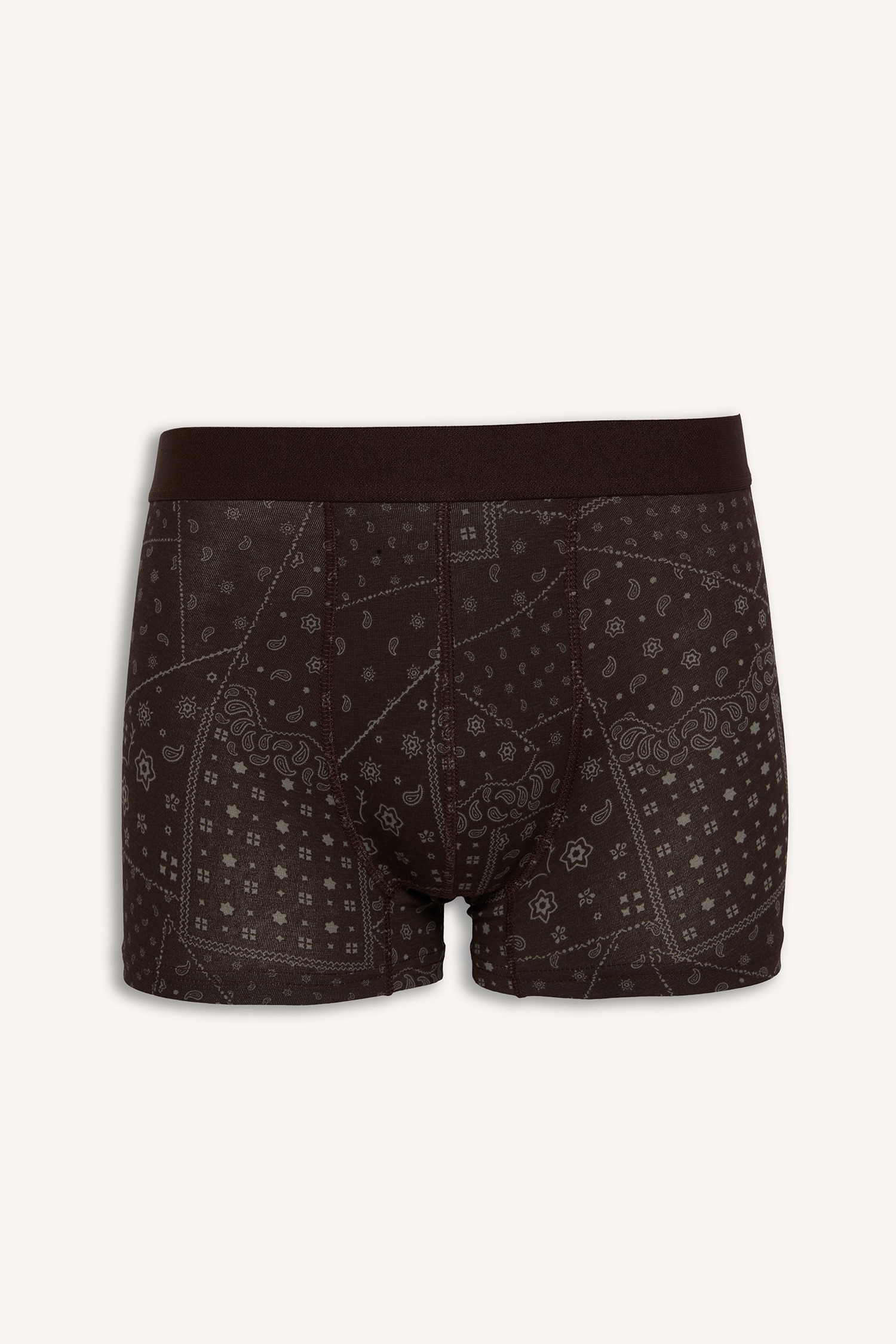 DeFacto Regular Fit Desenli 3'lü Boxer görsel 2