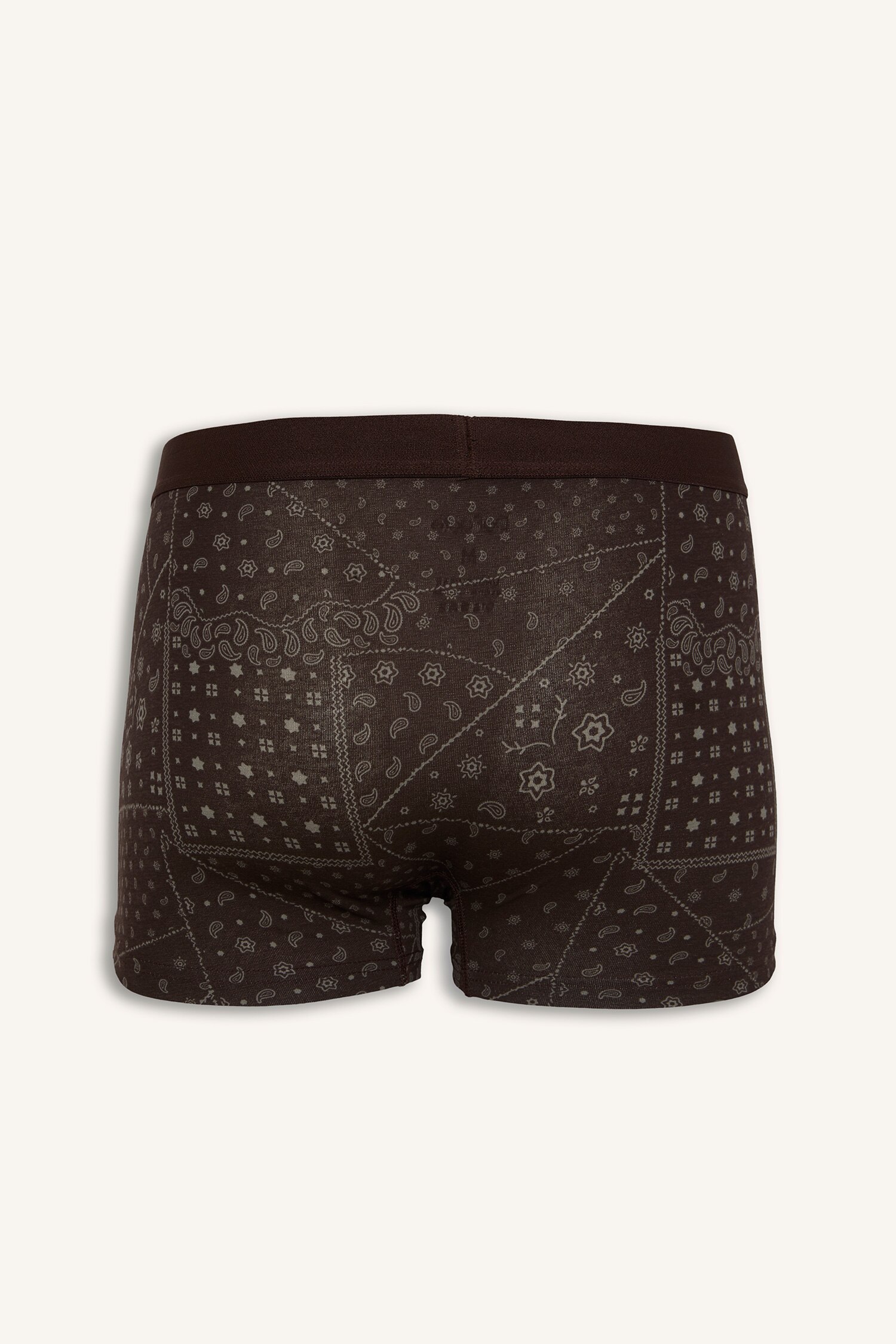 DeFacto Regular Fit Desenli 3'lü Boxer görsel 3