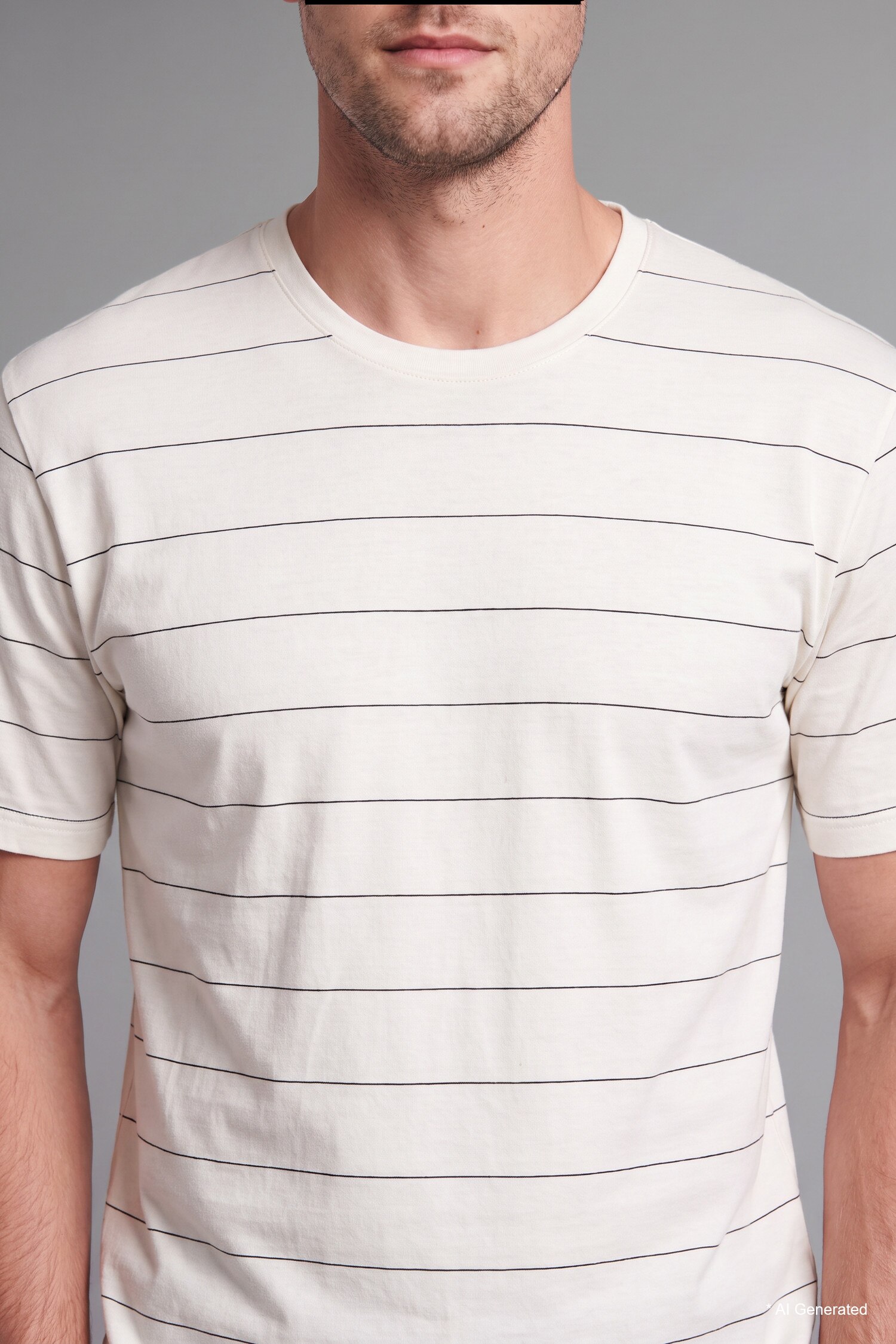 DeFacto Regular Fit Kısa Kollu Çizgili Tişört görsel 6
