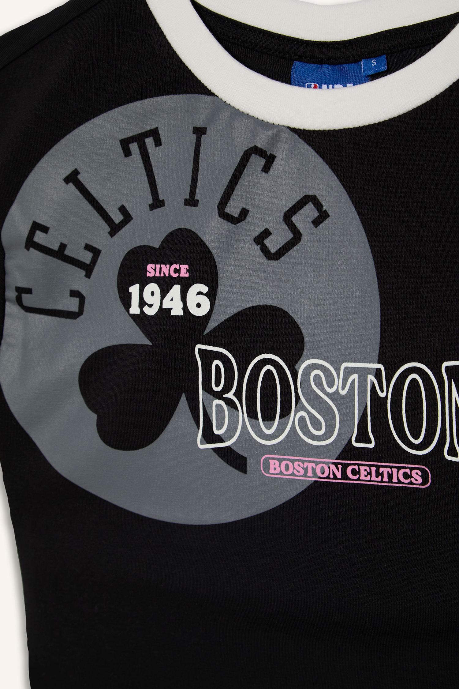 DeFacto NBA Lisanslı Slim Fit Kısa Kollu Tişört görsel 7