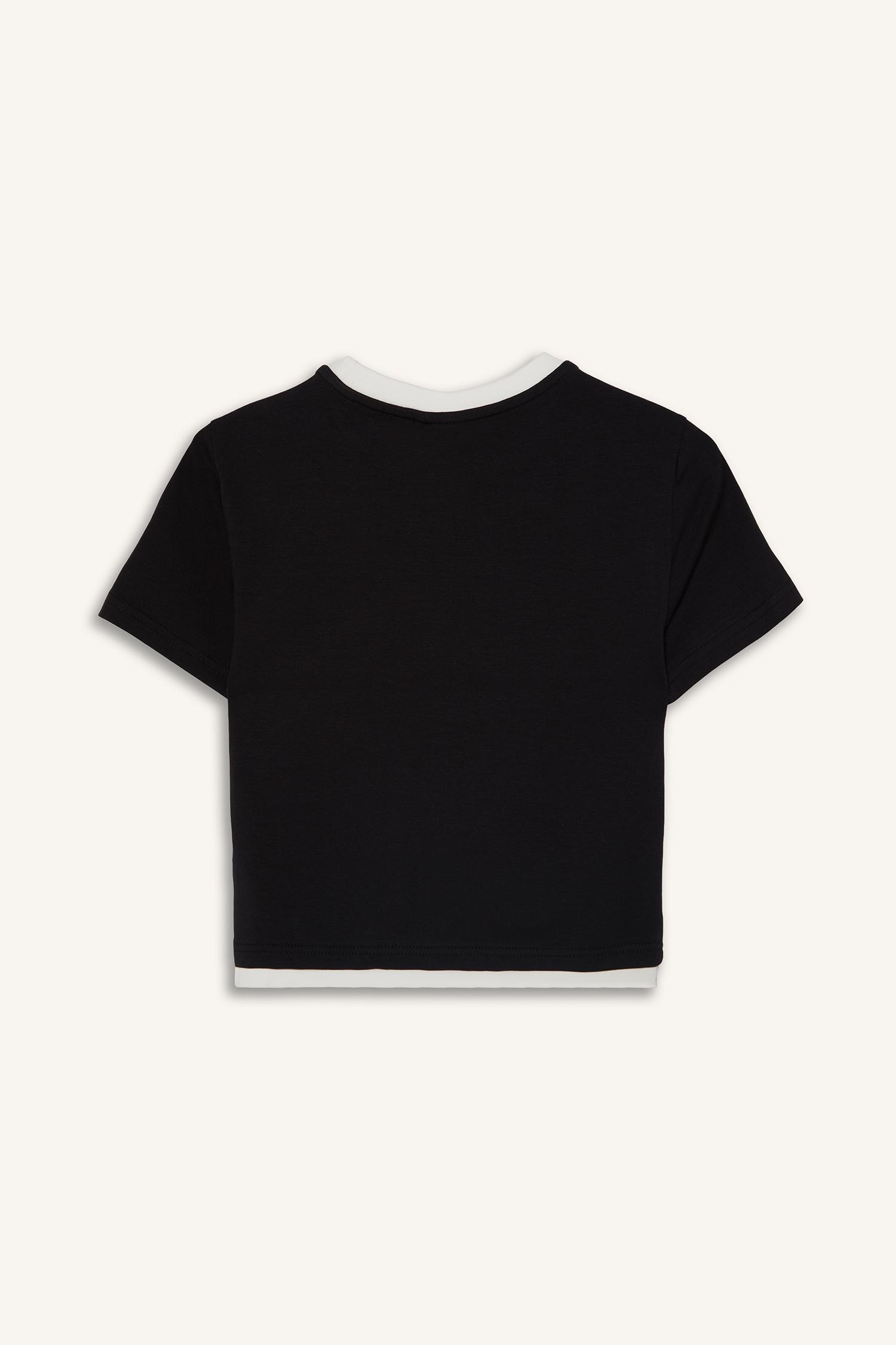 DeFacto NBA Lisanslı Slim Fit Kısa Kollu Tişört görsel 8