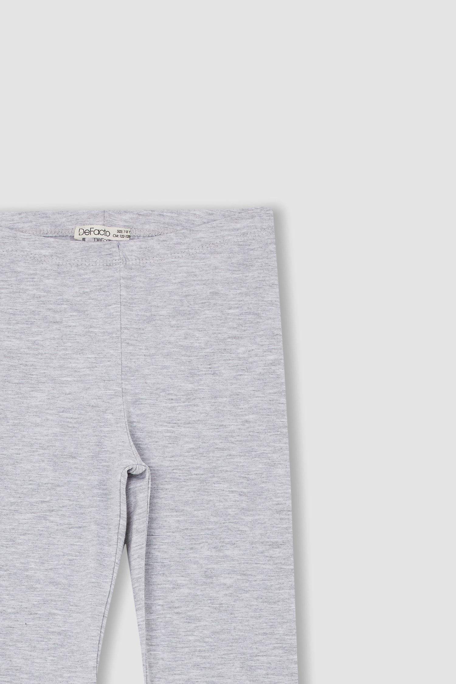 Kız Çocuk Slim Fit Basic Bilek Boy Tayt