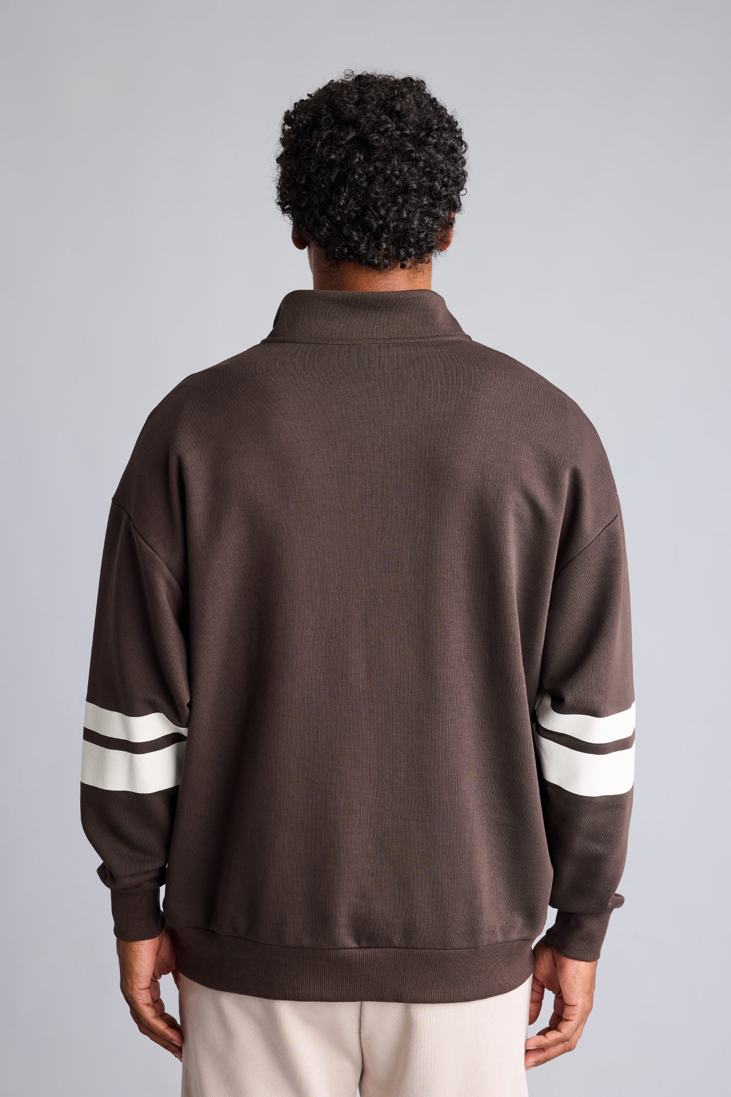 DeFacto NBA Yarım Fermuarlı Oversize Sweatshirt görsel 5
