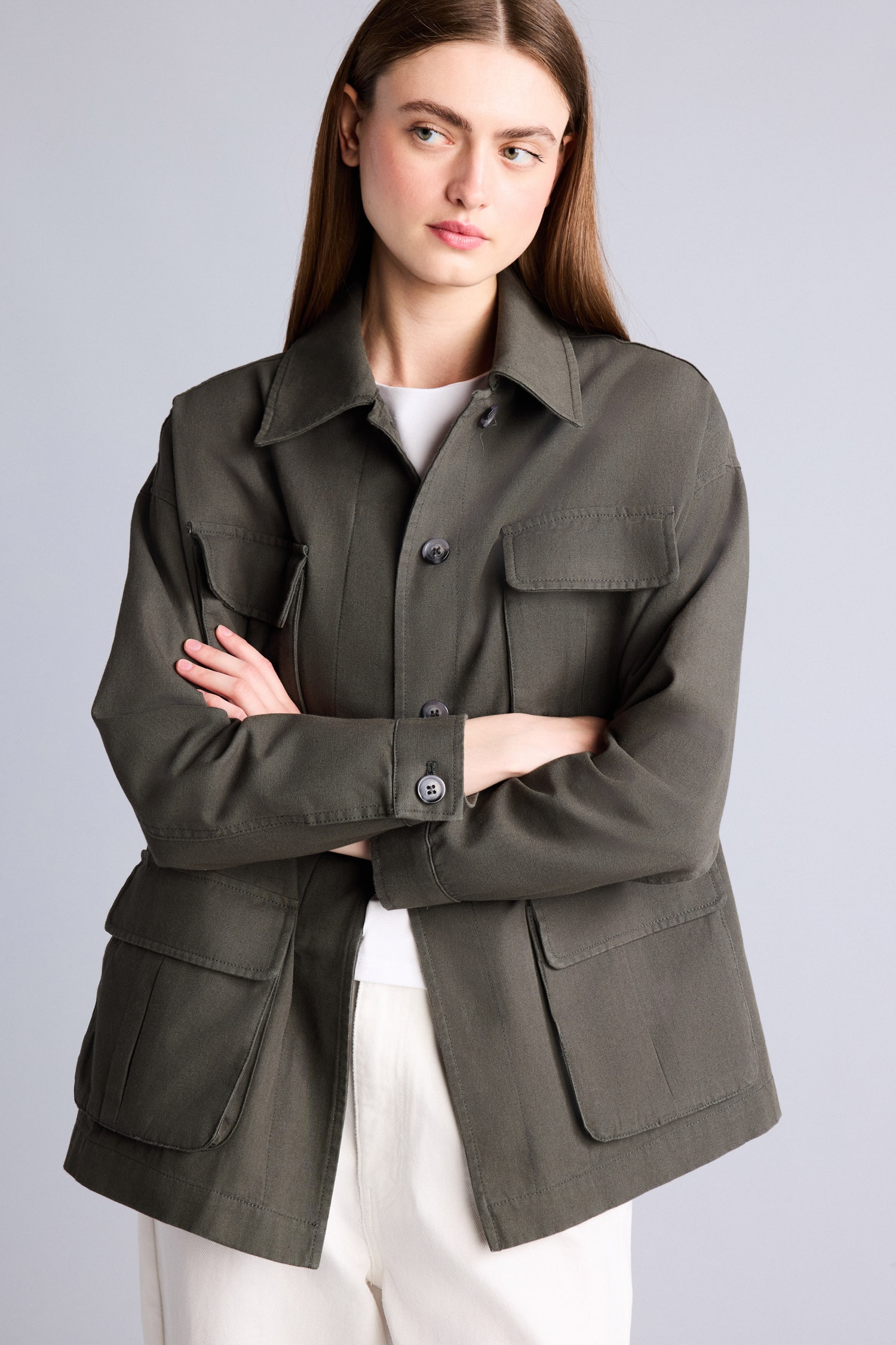 DeFacto %100 Pamuk Regular Fit Mont