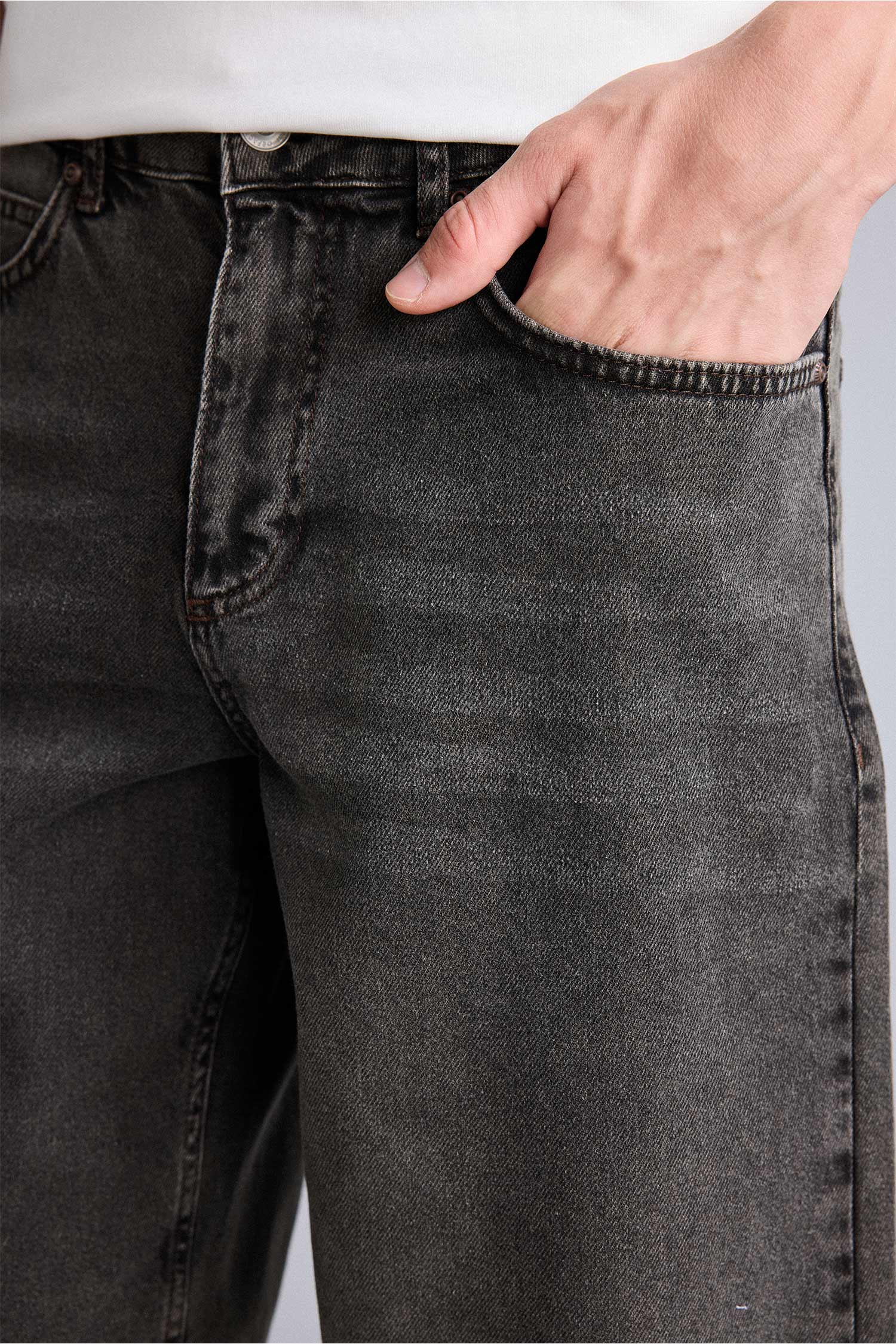 DeFacto %100 Pamuk Baggy Fit Bermuda Şort görsel 4