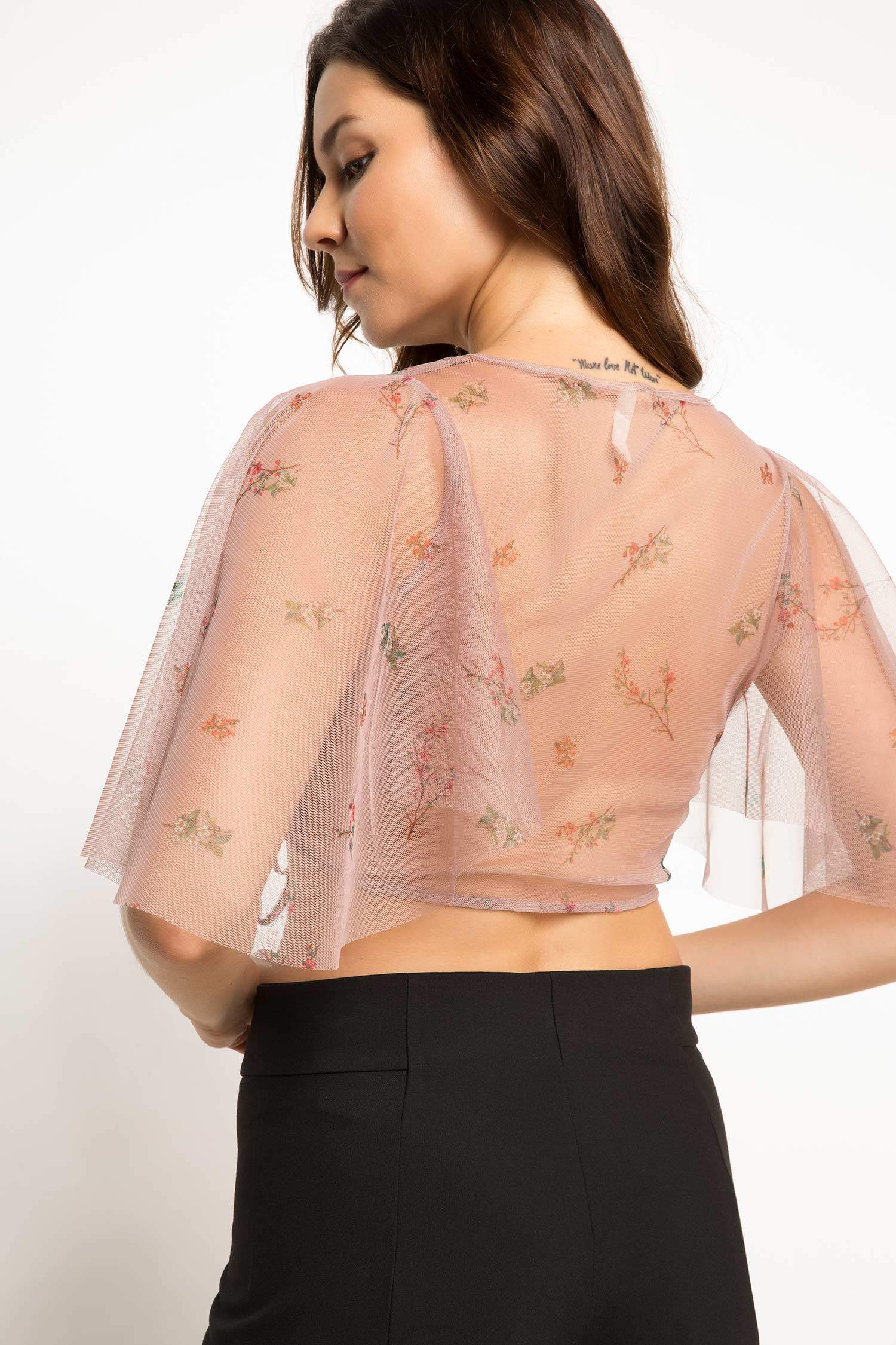 Defacto Desenli Kravuze Bluz. 3