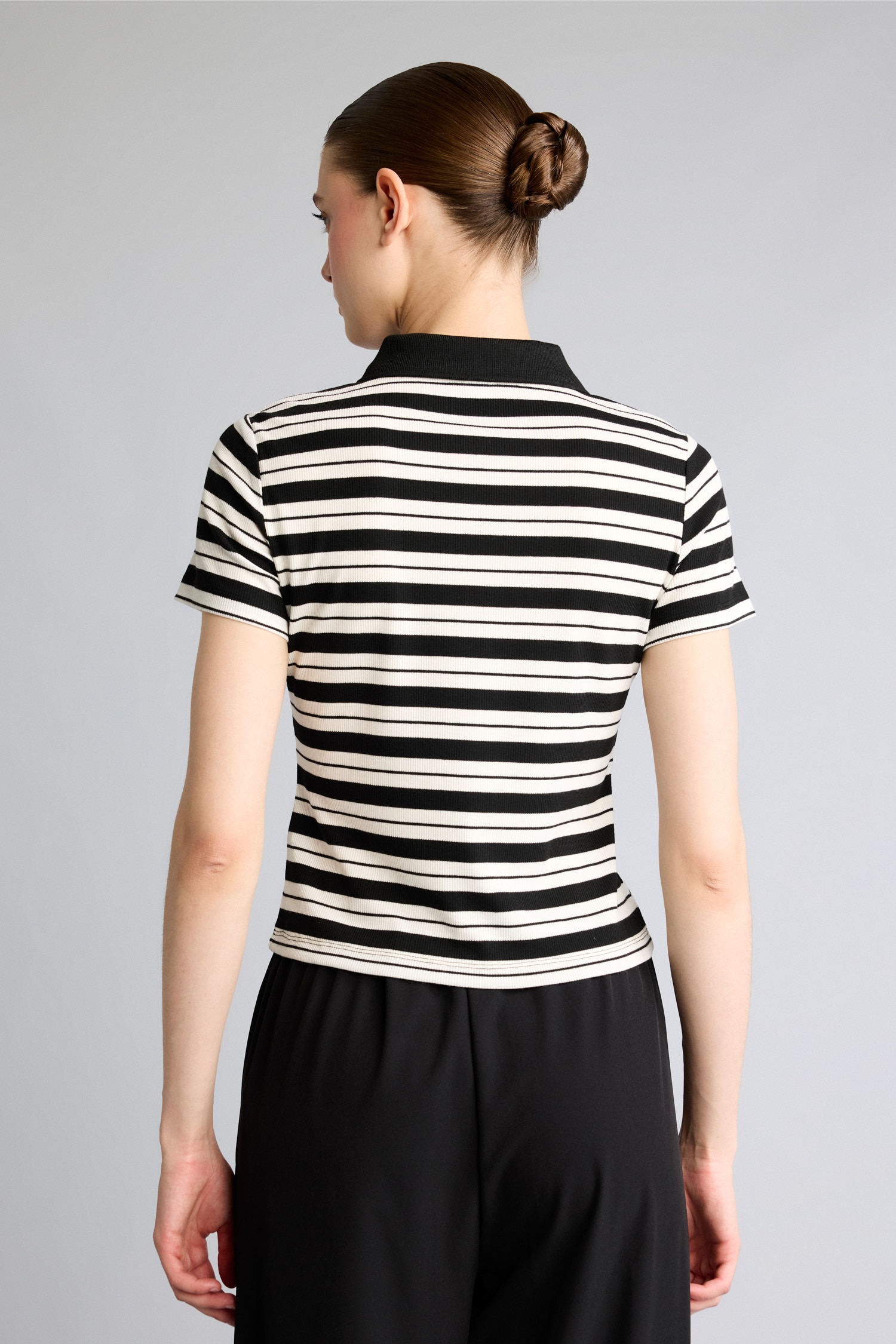 DeFacto Slim Fit Fitilli Polo Tişört görsel 5