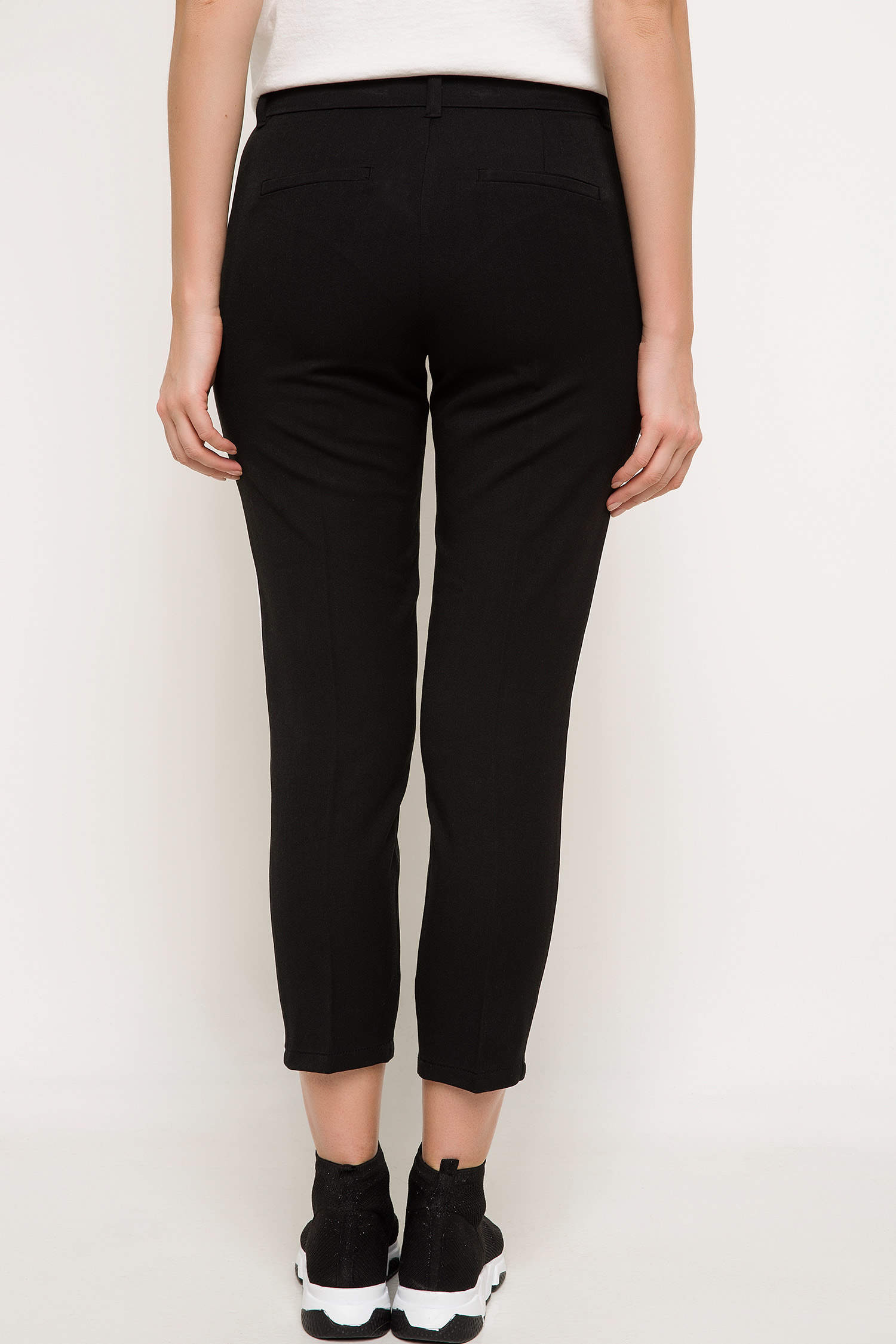 Defacto Şerit Detaylı Yüksek Bel Slim Fit Pantolon. 3