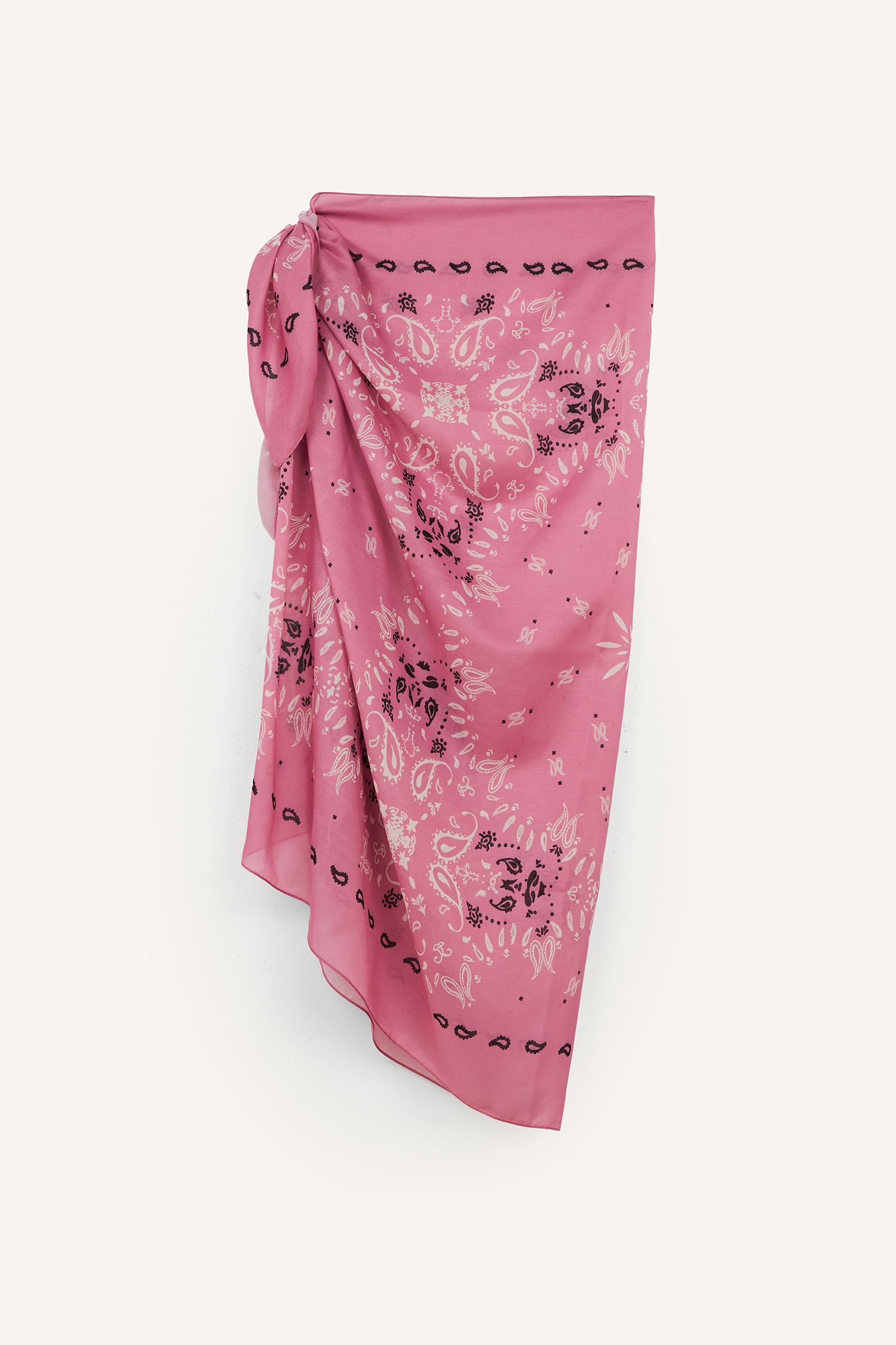 DeFacto Desenli Pembe Pareo görsel 5