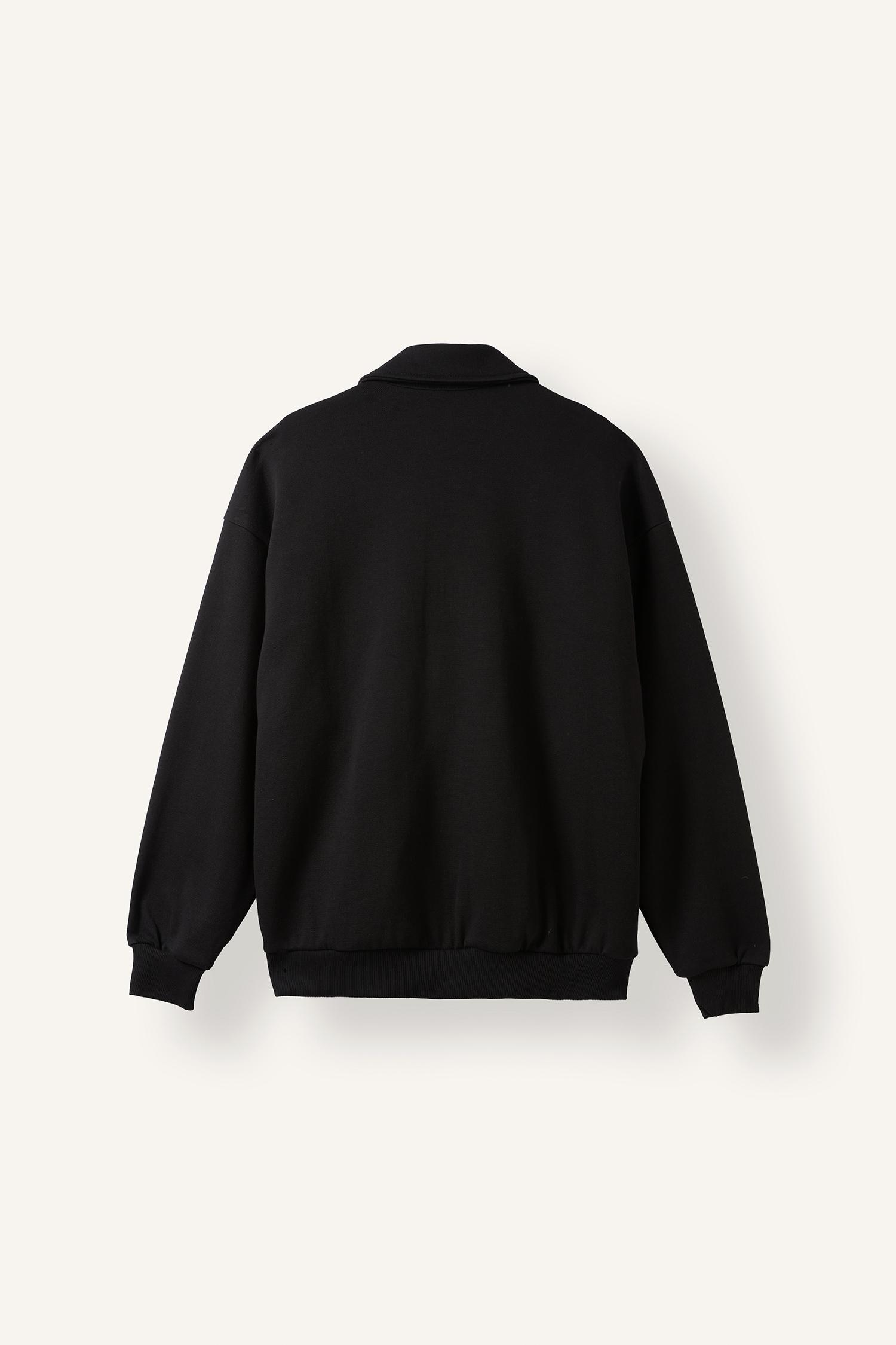 DeFacto Boxy Fit Fermuarlı Şeritli Sweatshirt Hırka görsel 7