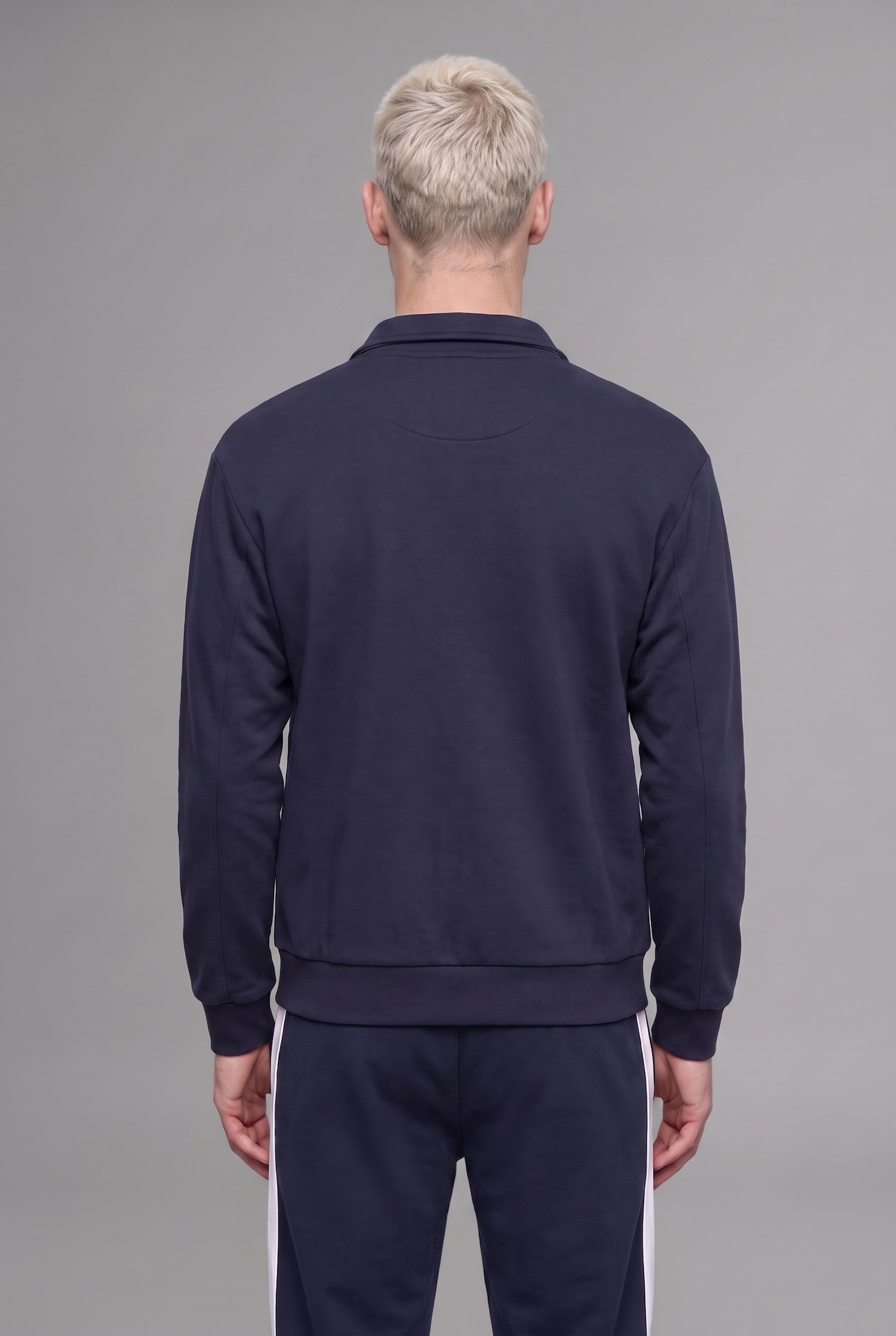 DeFacto Boxy Fit Fermuarlı Şeritli Sweatshirt Hırka görsel 4