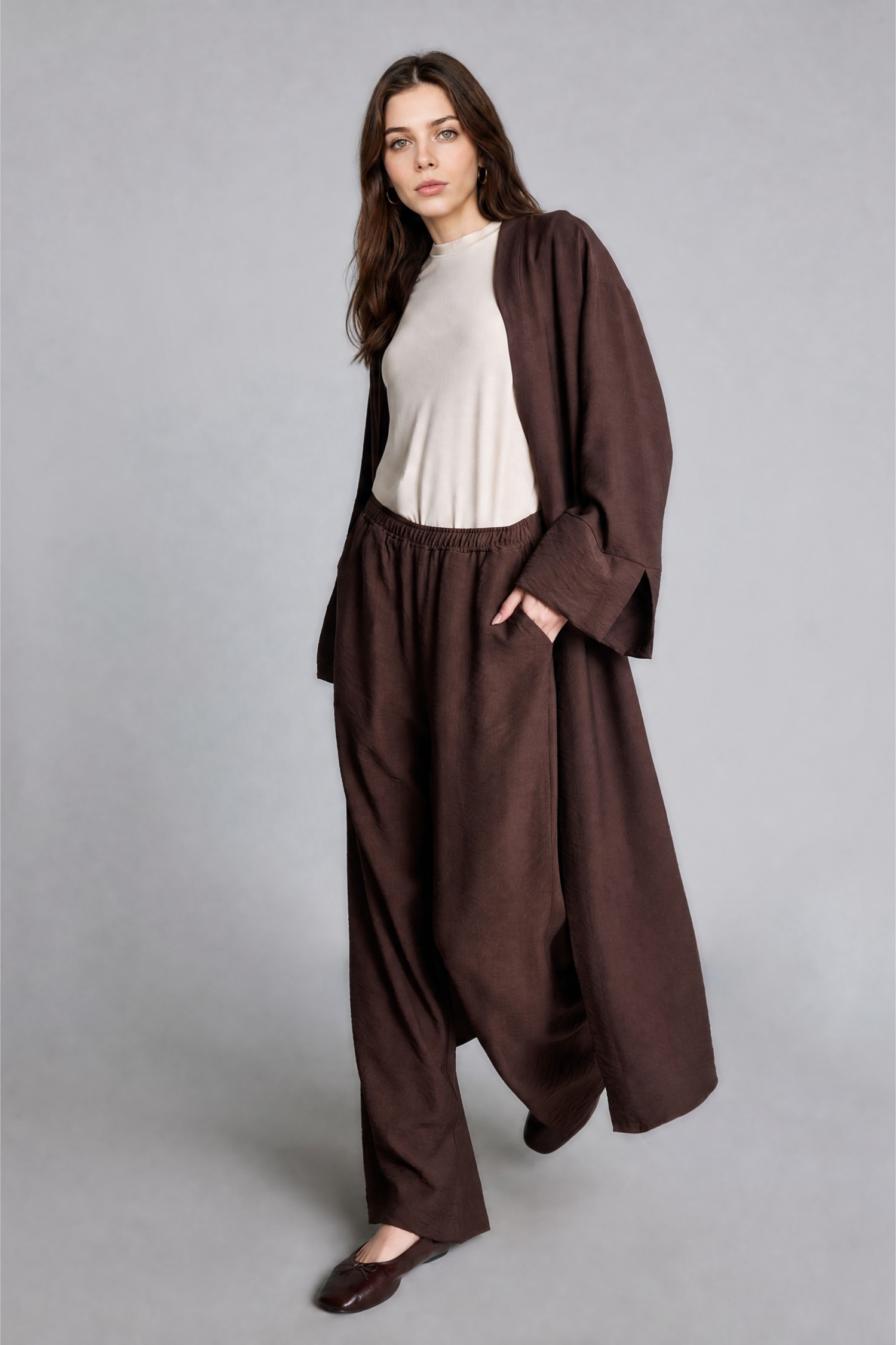 DeFacto Regular Fit Kimono görsel 2