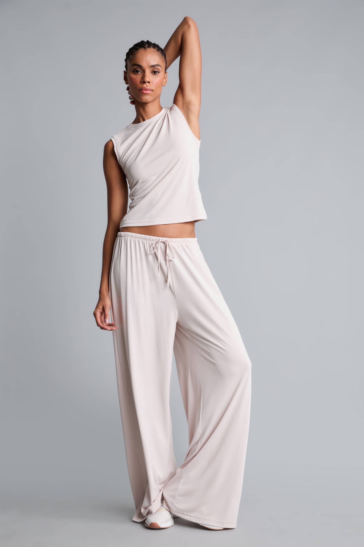 DeFacto Ultra Yumuşak Wide Leg Modal Pantolon görsel 4