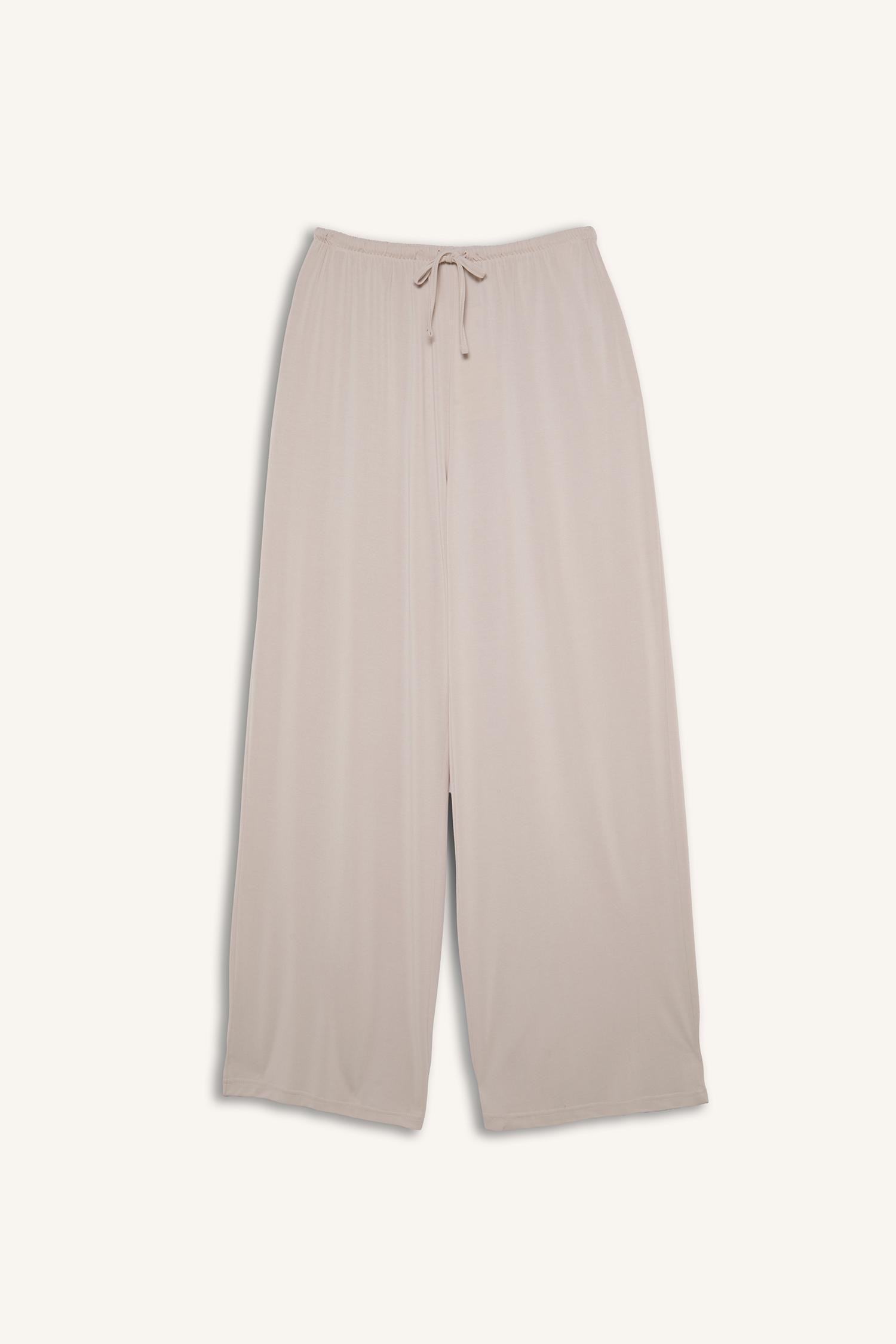 DeFacto Ultra Yumuşak Wide Leg Modal Pantolon görsel 8