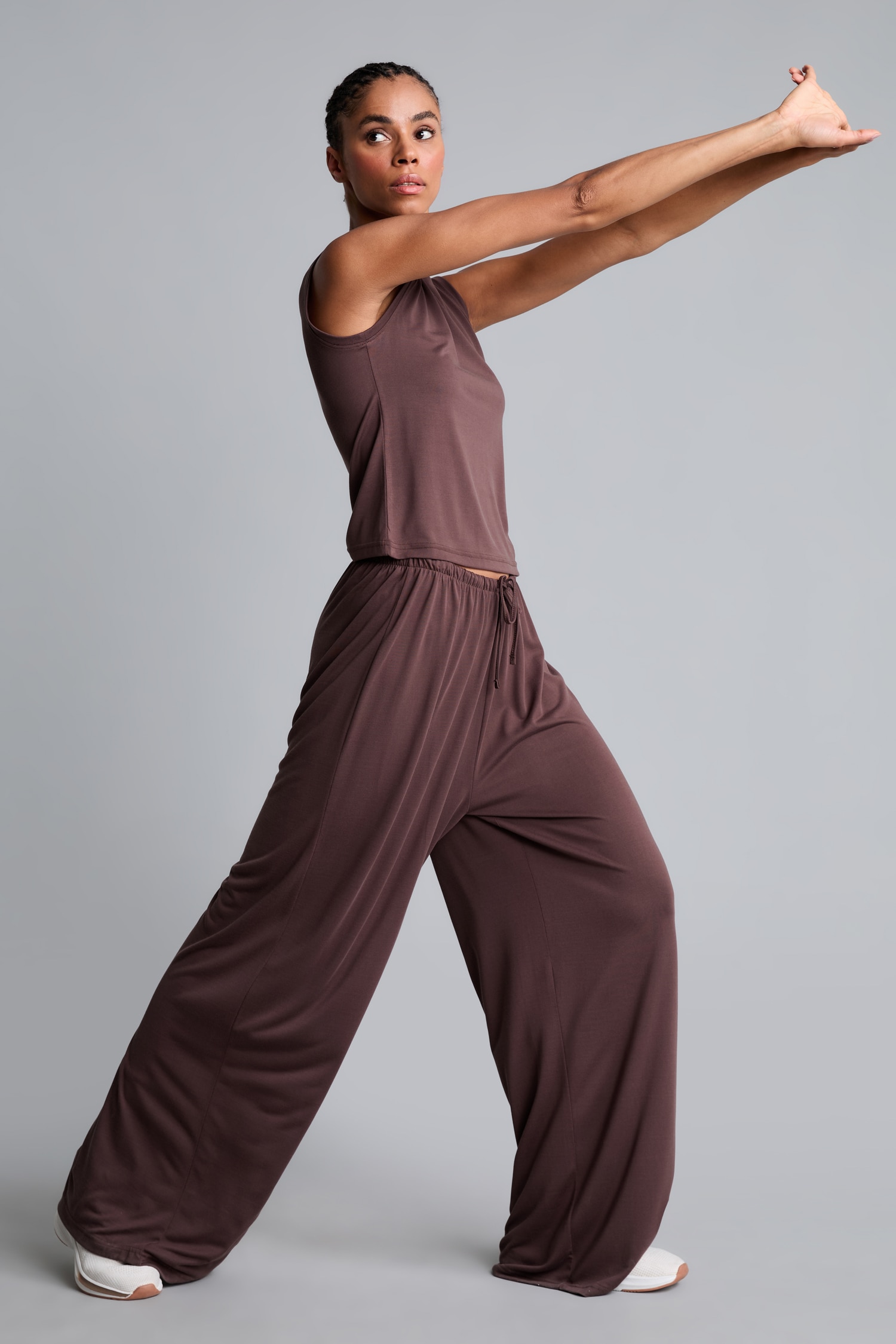 DeFacto Ultra Yumuşak Wide Leg Modal Pantolon görsel 3