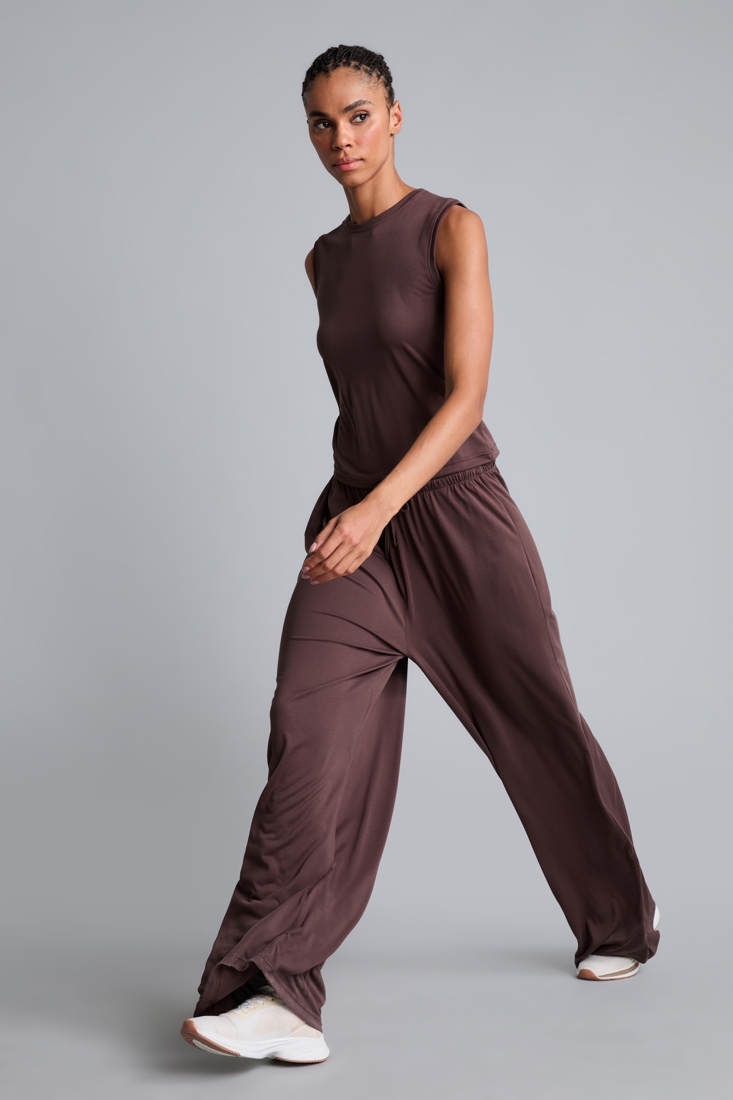 DeFacto Ultra Yumuşak Wide Leg Modal Pantolon görsel 4