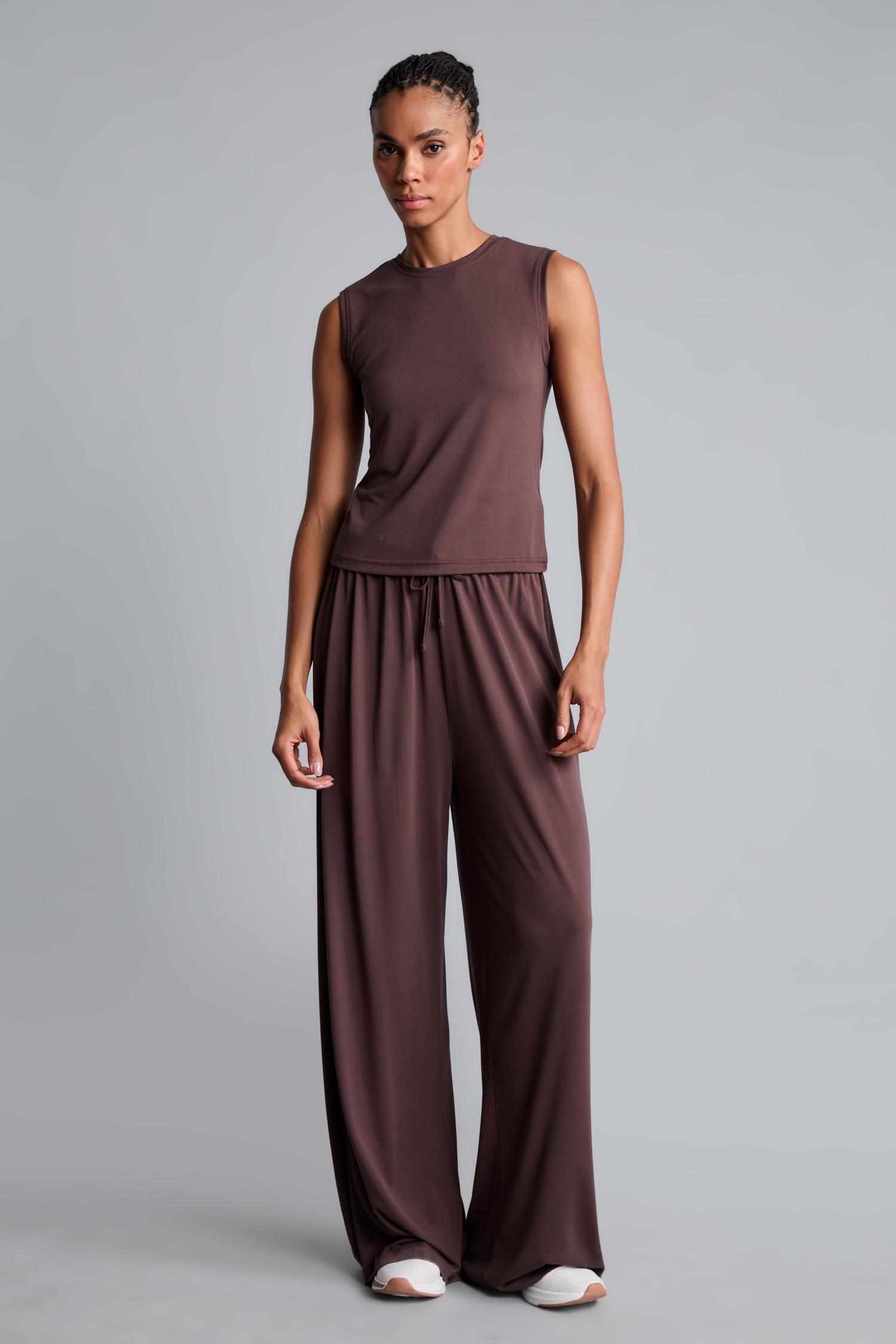 DeFacto Ultra Yumuşak Wide Leg Modal Pantolon görsel 5
