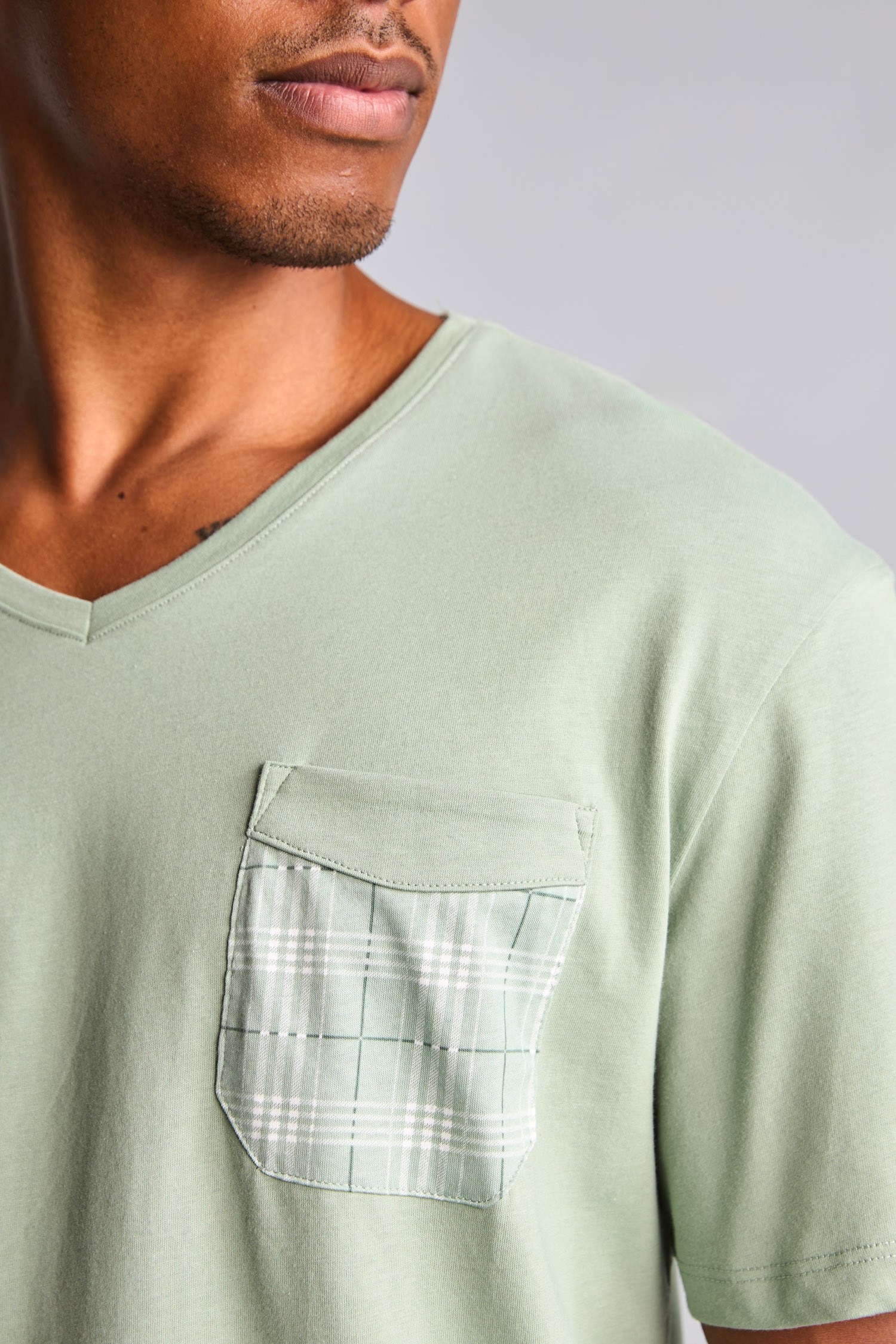 DeFacto %100 Pamuk New Regular Fit Şort Tişört 2'li Şortlu Pijama Takımı görsel 4