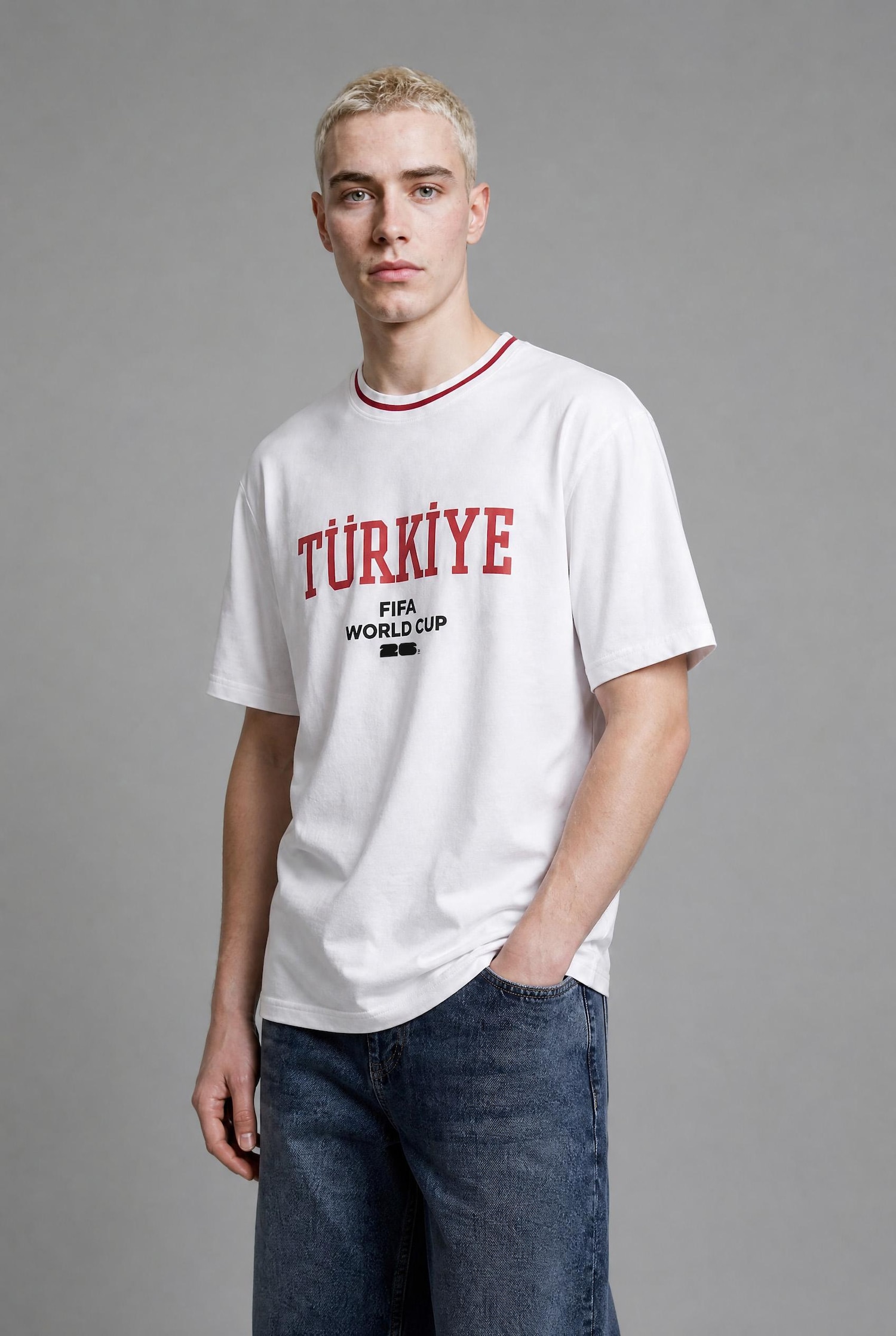 DeFacto Boxy Fıt Türkiye Baskılı Kısa Kollu Tişört görsel 3