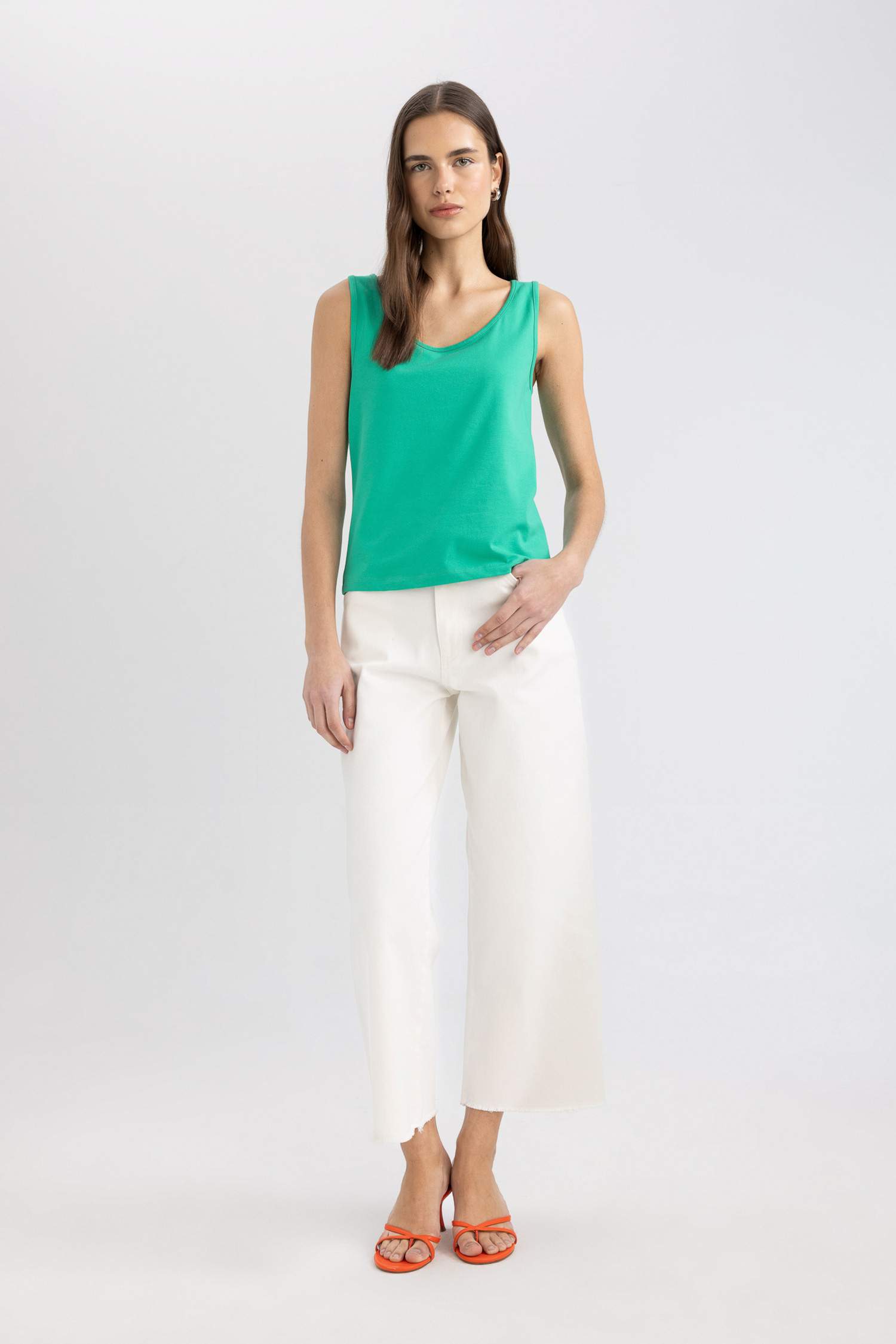 Débardeur Slim Col Rond