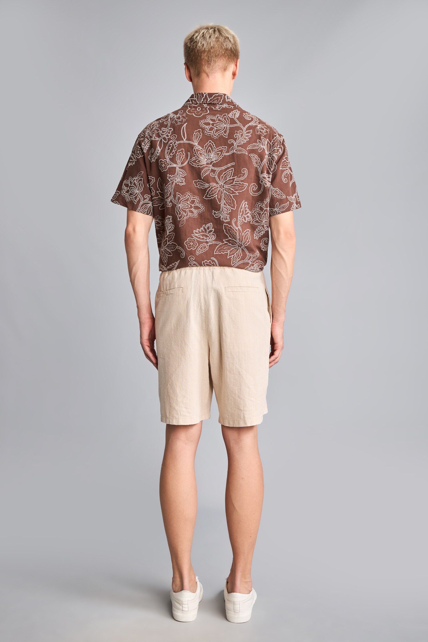 DeFacto %100 Pamuk Baggy Fit Bermuda Şort görsel 5
