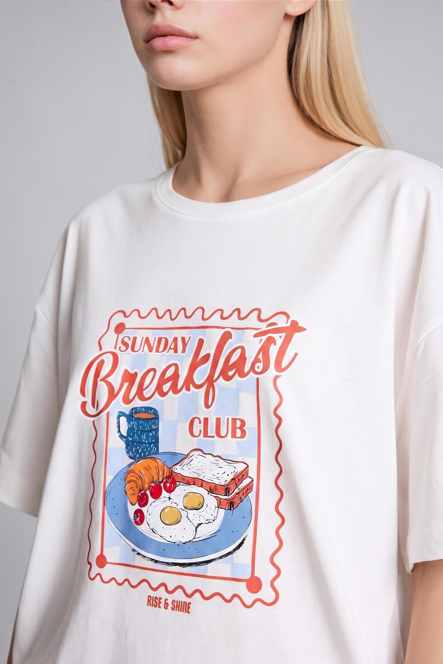 DeFacto Oversıze Şortlu Kısa Kollu Poplin Pijama Takımı görsel 4