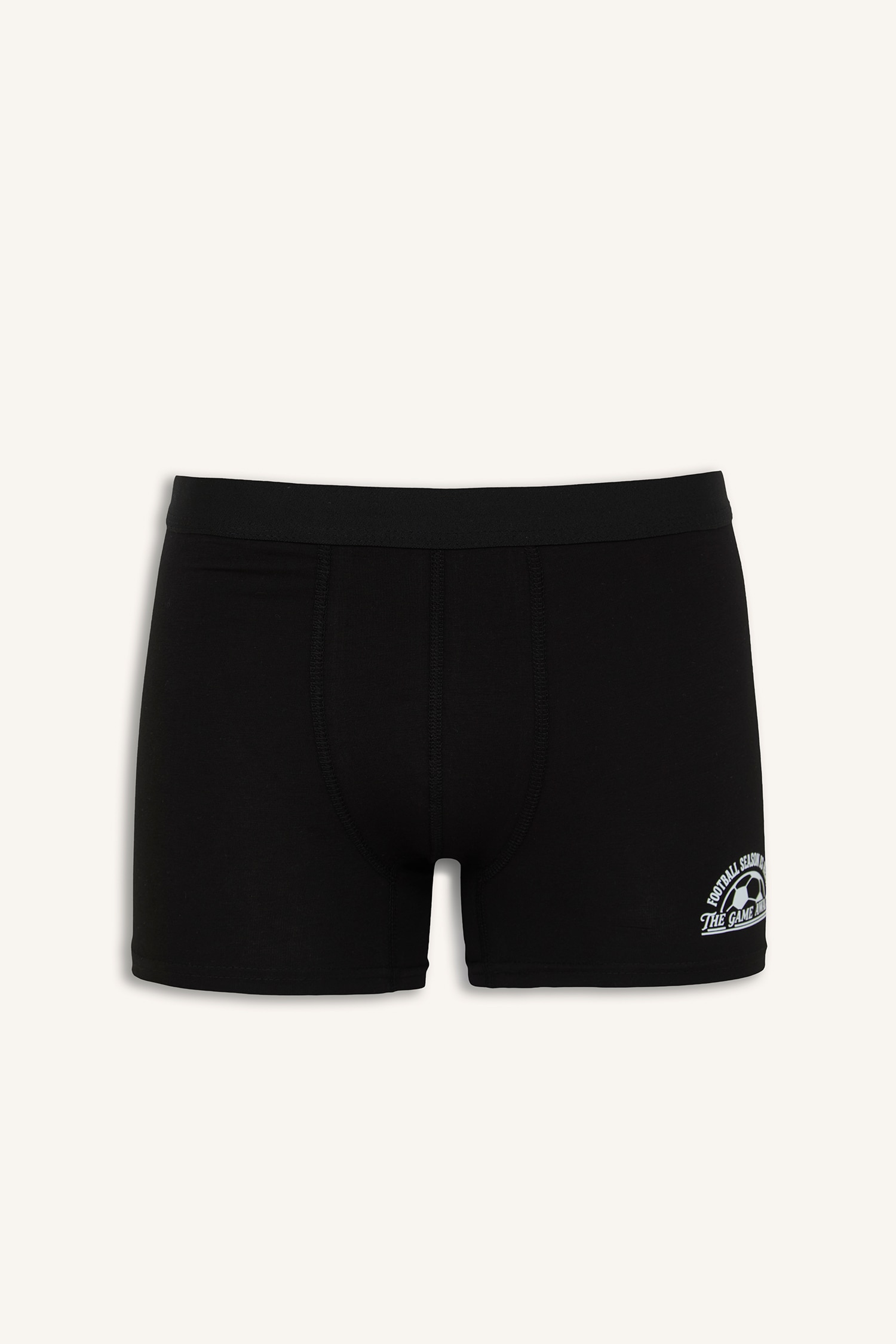 DeFacto Regular Fıt Desenli 3'lü Boxer görsel 5