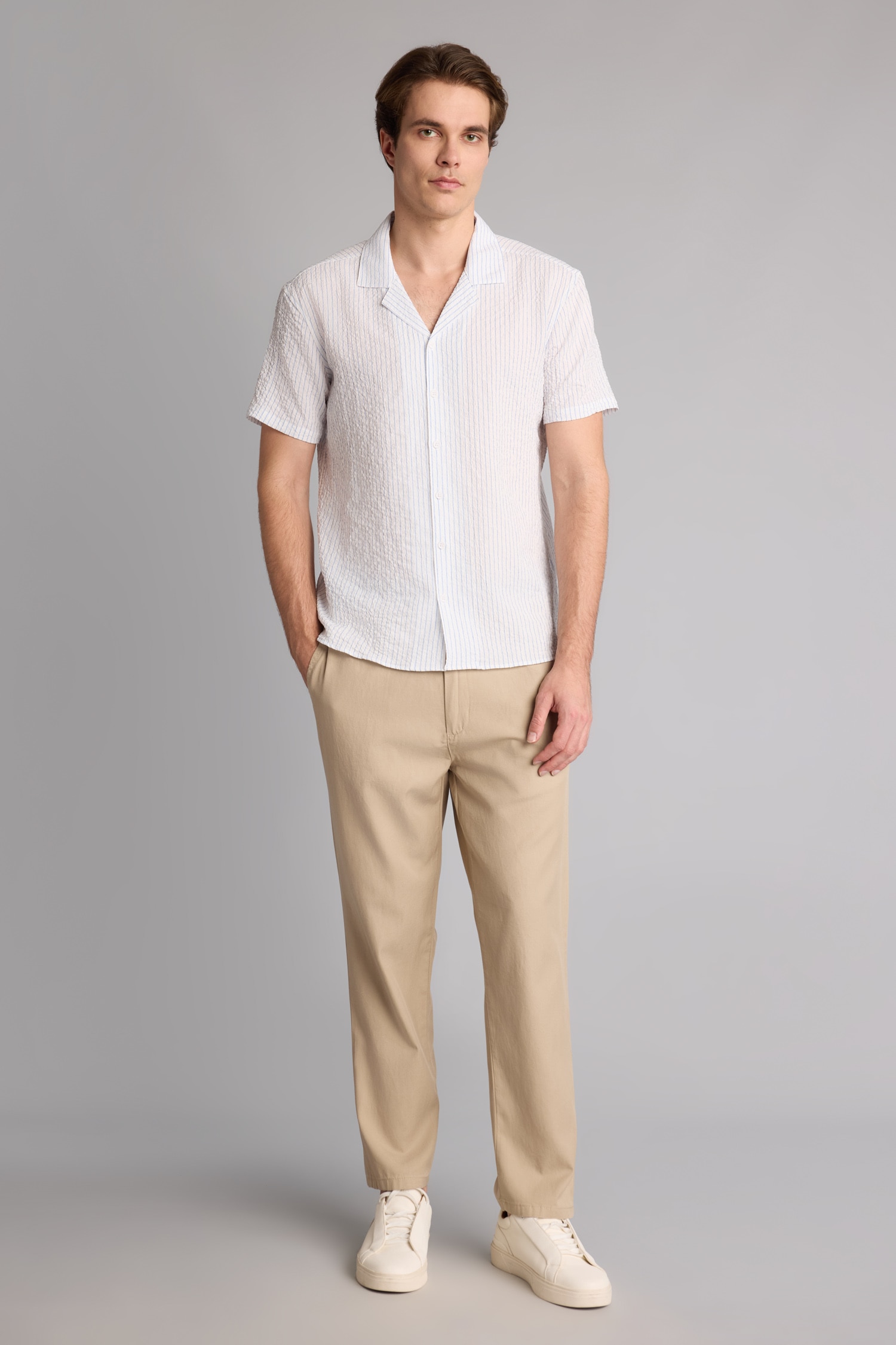 DeFacto Modern Fit Polo Yaka Gömlek görsel 2