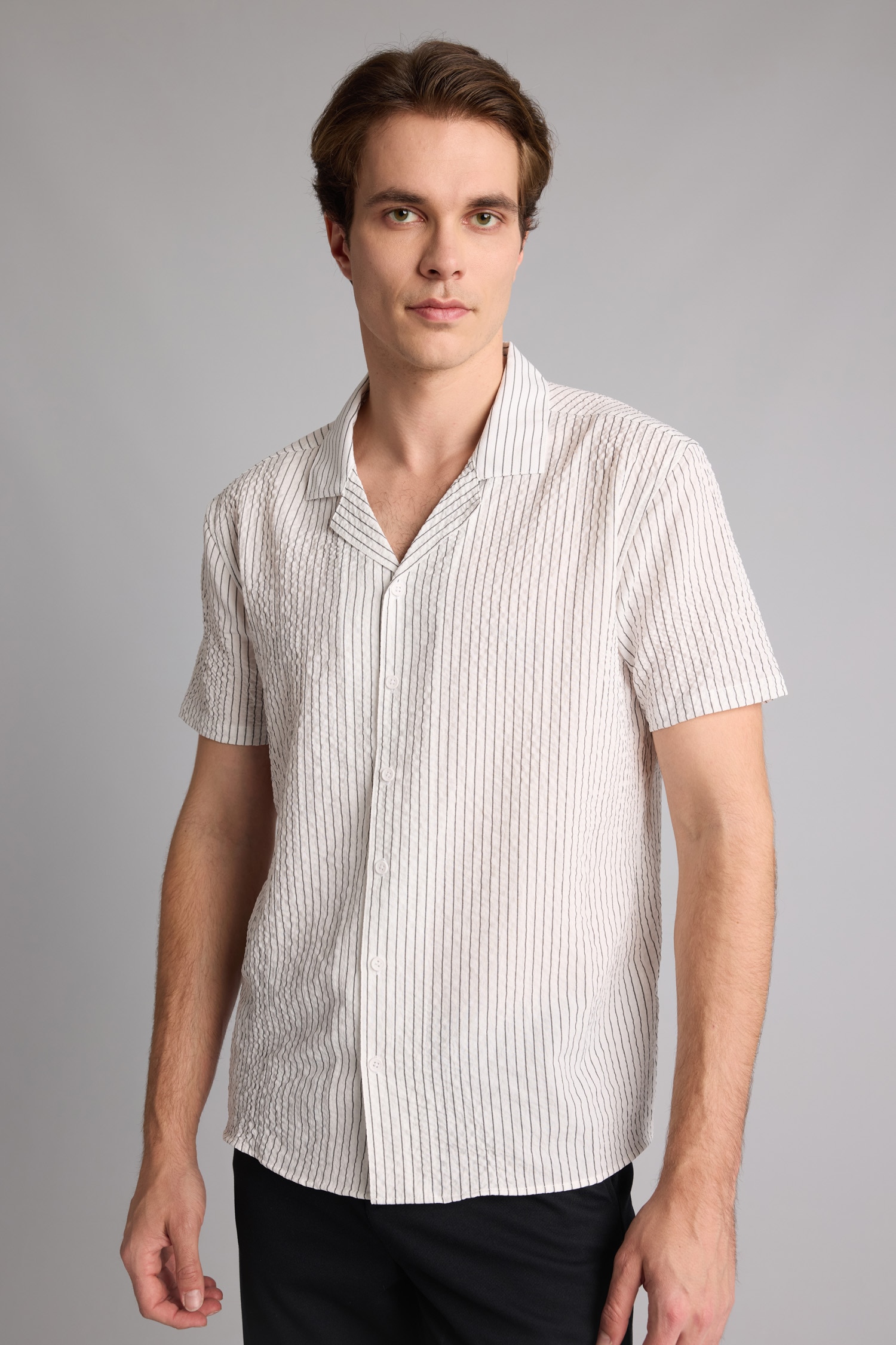 DeFacto Modern Fit Polo Yaka Gömlek görsel 3