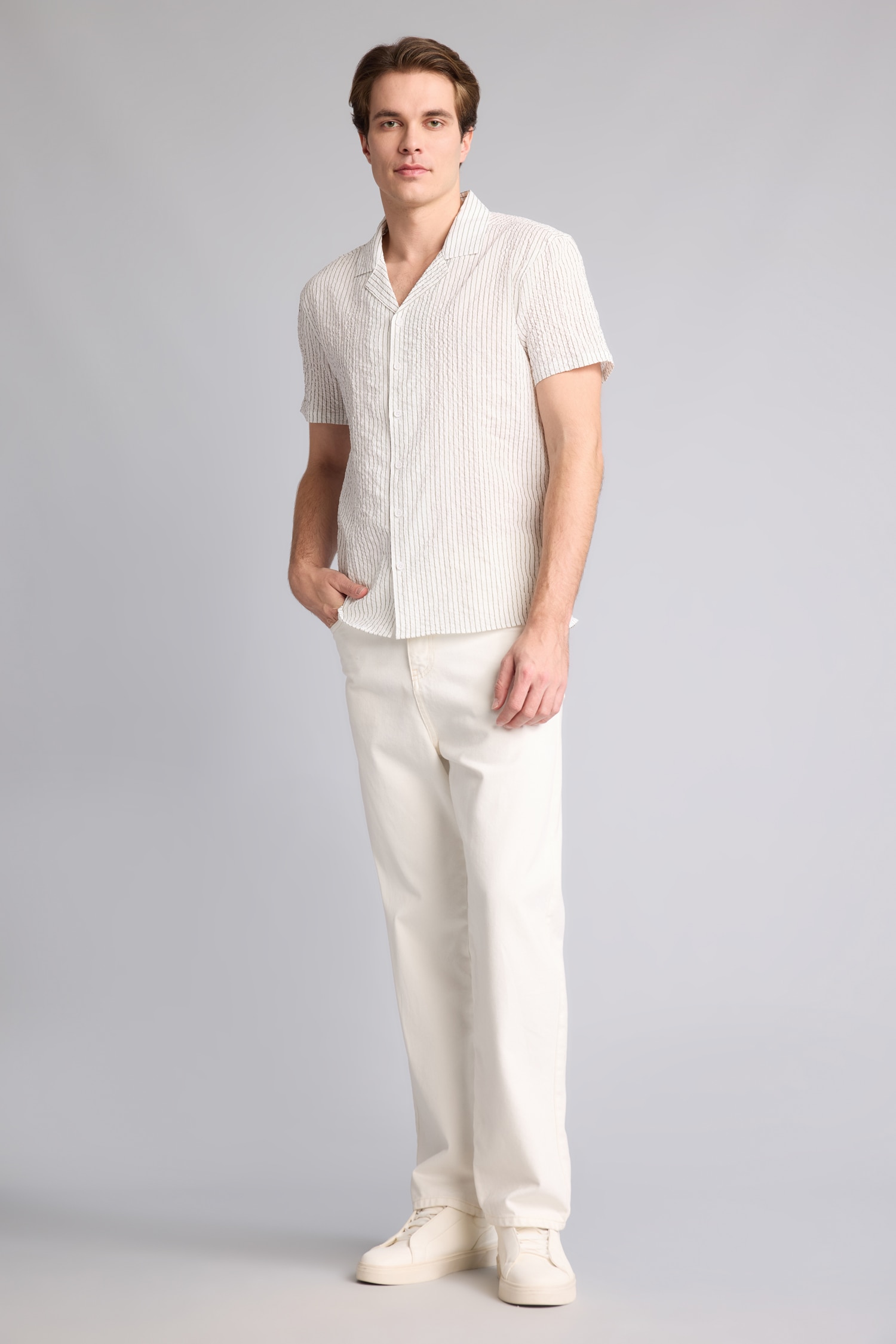 DeFacto Modern Fit Polo Yaka Gömlek görsel 2