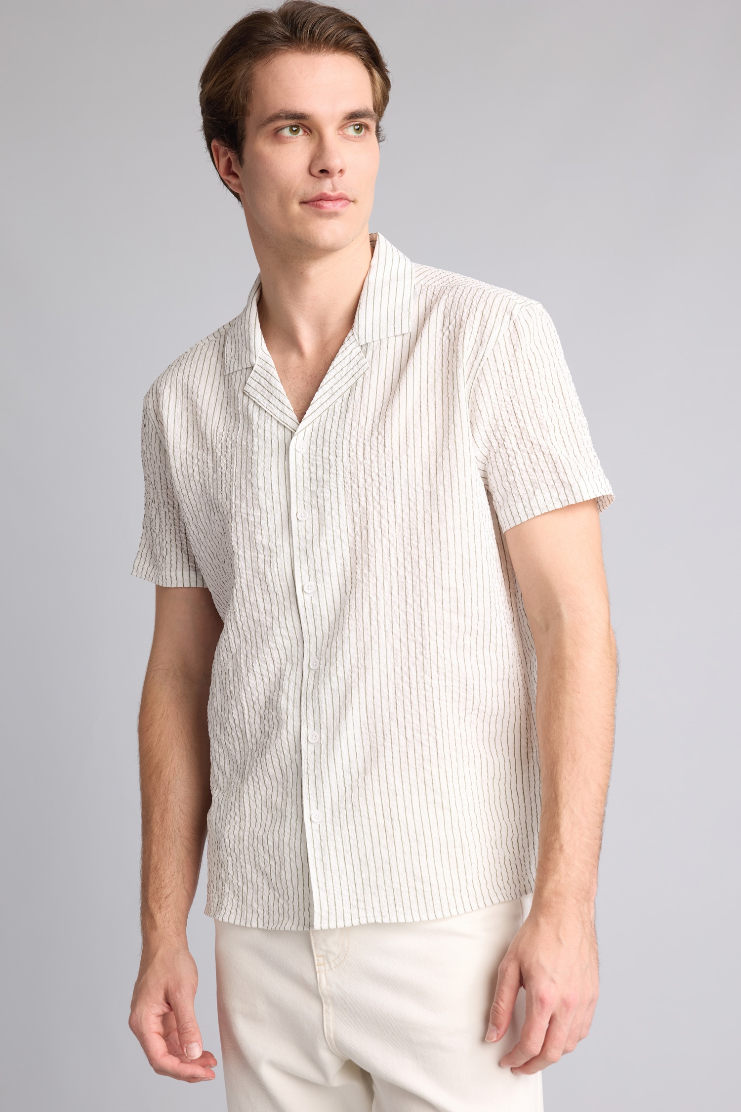 DeFacto Modern Fit Polo Yaka Gömlek görsel 3