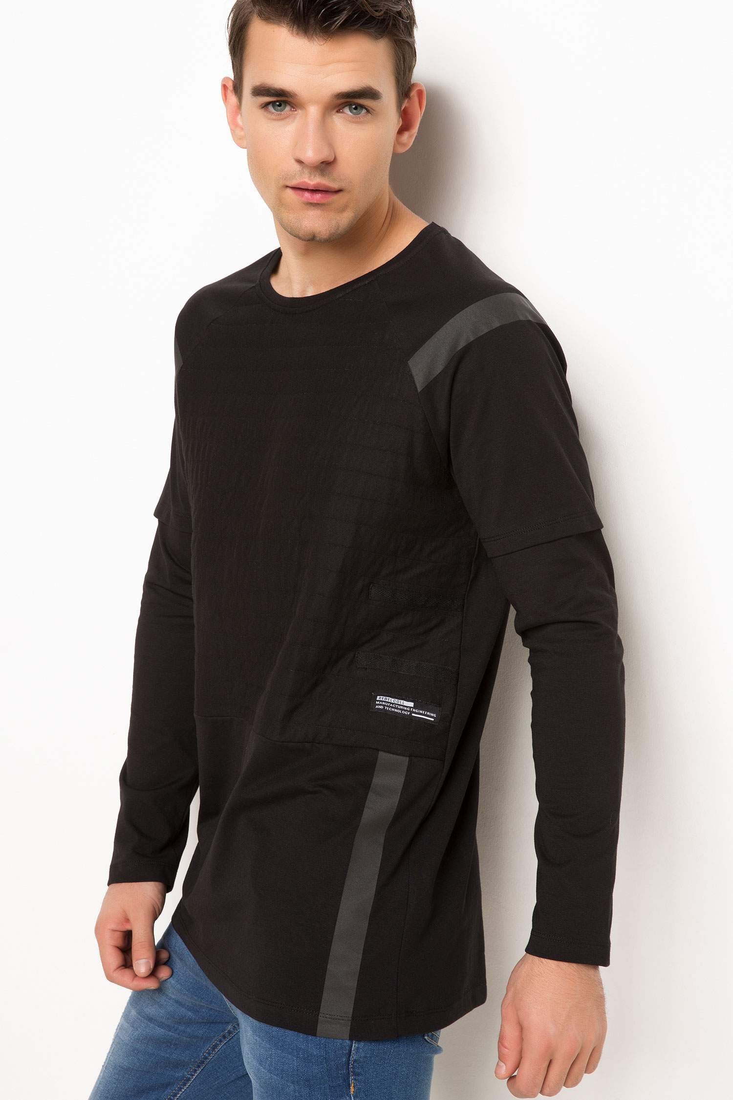 Defacto Bisiklet Yaka T-Shirt. 4