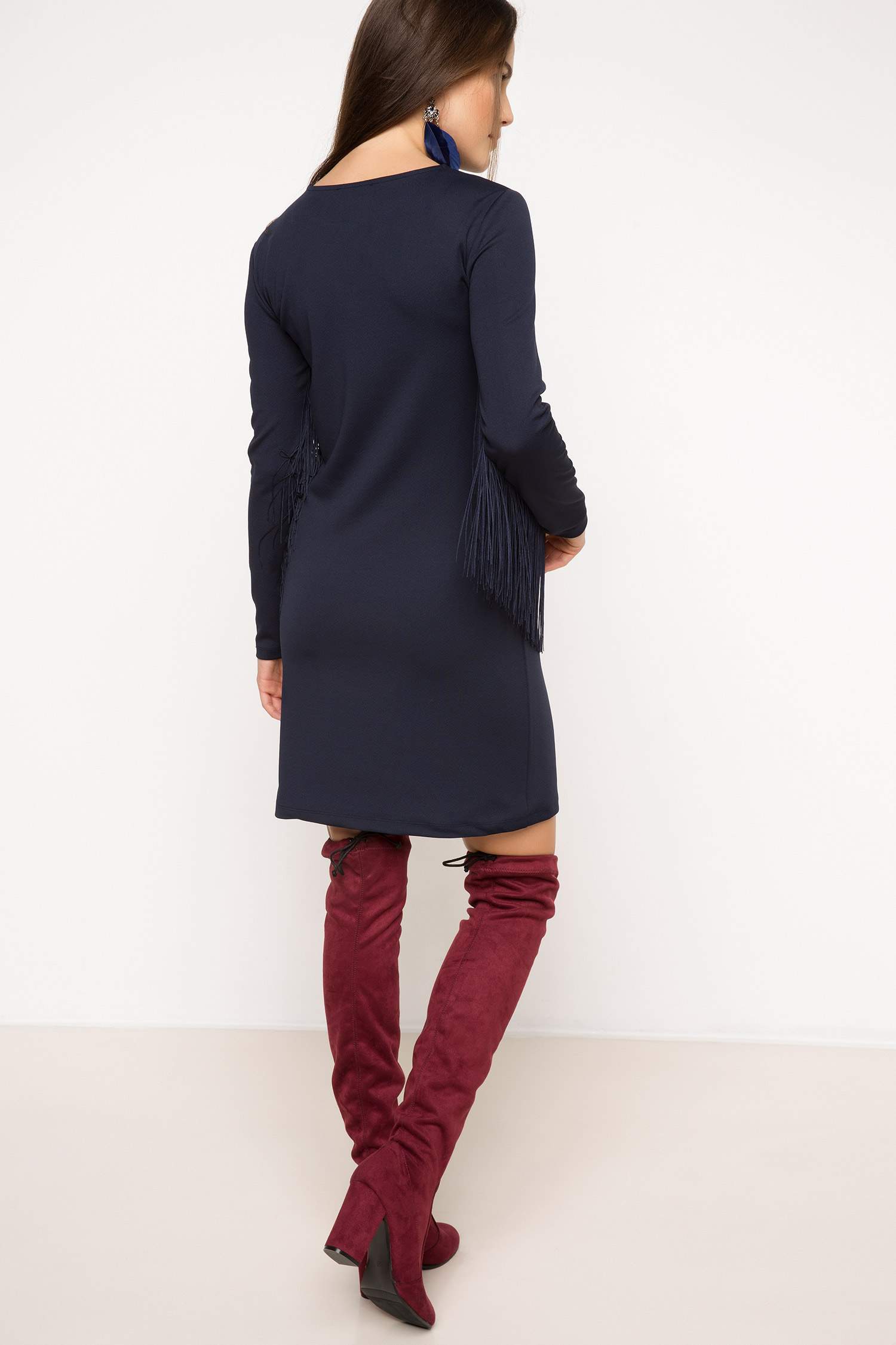 Defacto Püskül Detaylı Elbise. 3