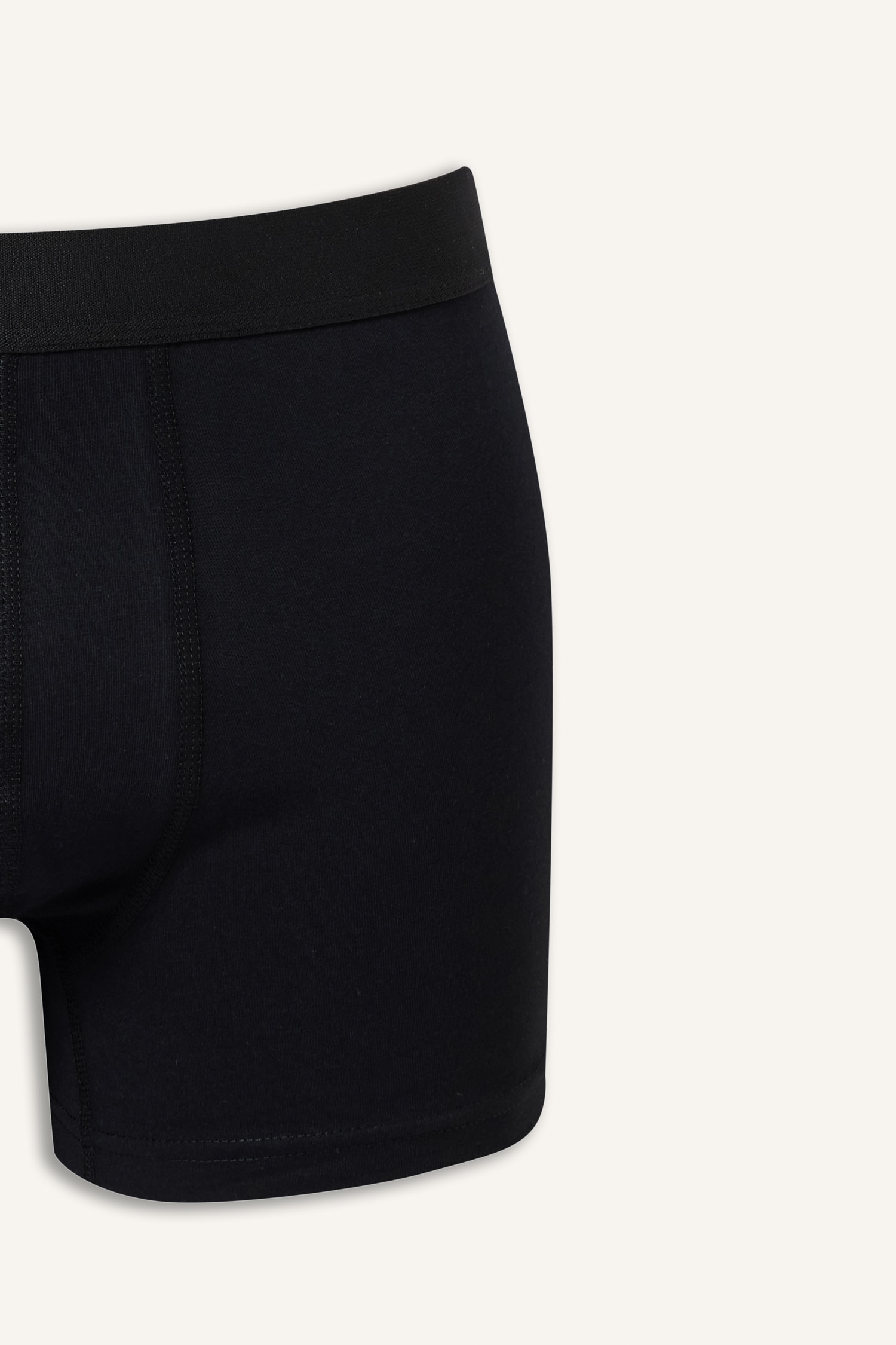 DeFacto Regular Fit Beli Lastikli 3'lü Boxer Seti görsel 4