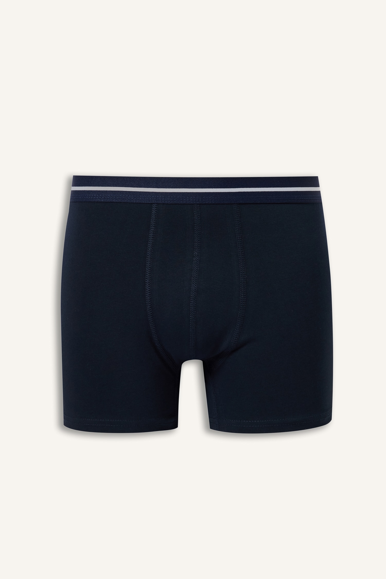 DeFacto Regular Fit Çizgili Beli Lastikli 3'lü Boxer görsel 2