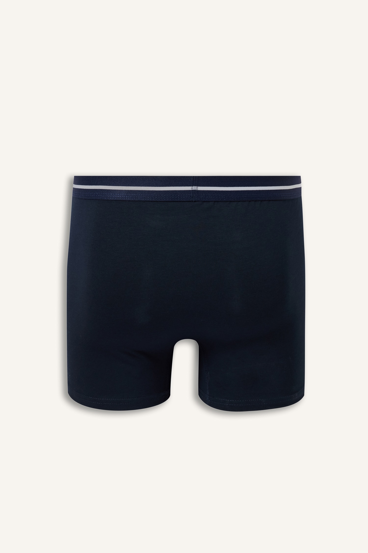 DeFacto Regular Fit Çizgili Beli Lastikli 3'lü Boxer görsel 3