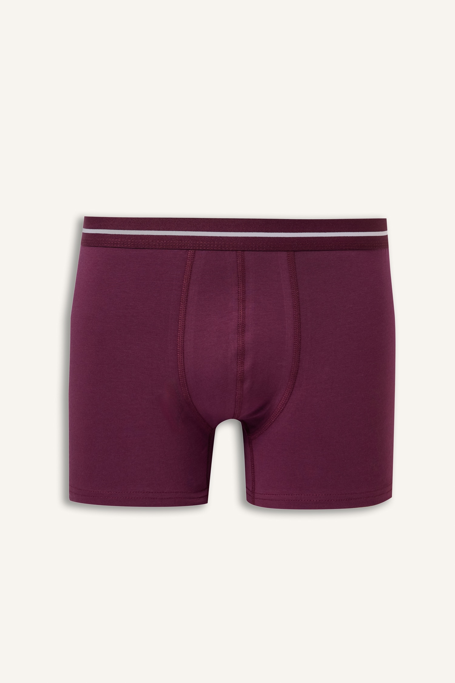 DeFacto Regular Fit Çizgili Beli Lastikli 3'lü Boxer görsel 5