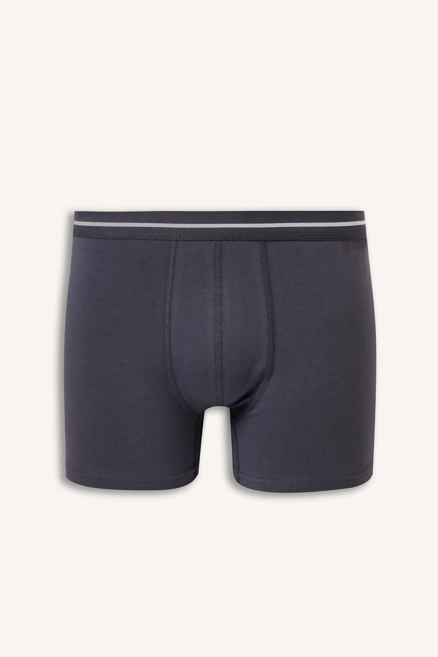 DeFacto Regular Fit Çizgili Beli Lastikli 3'lü Boxer görsel 6