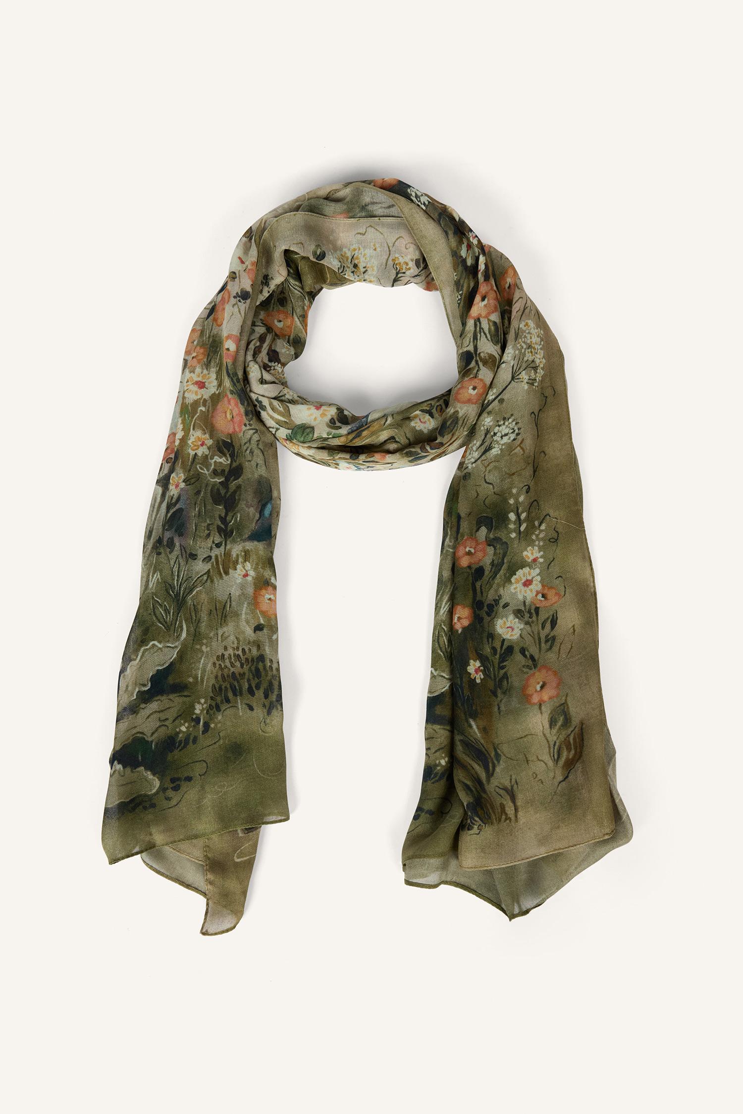 DeFacto Fresh Scarfs X DeFacto Misty Garden Viskon Şal görsel 6
