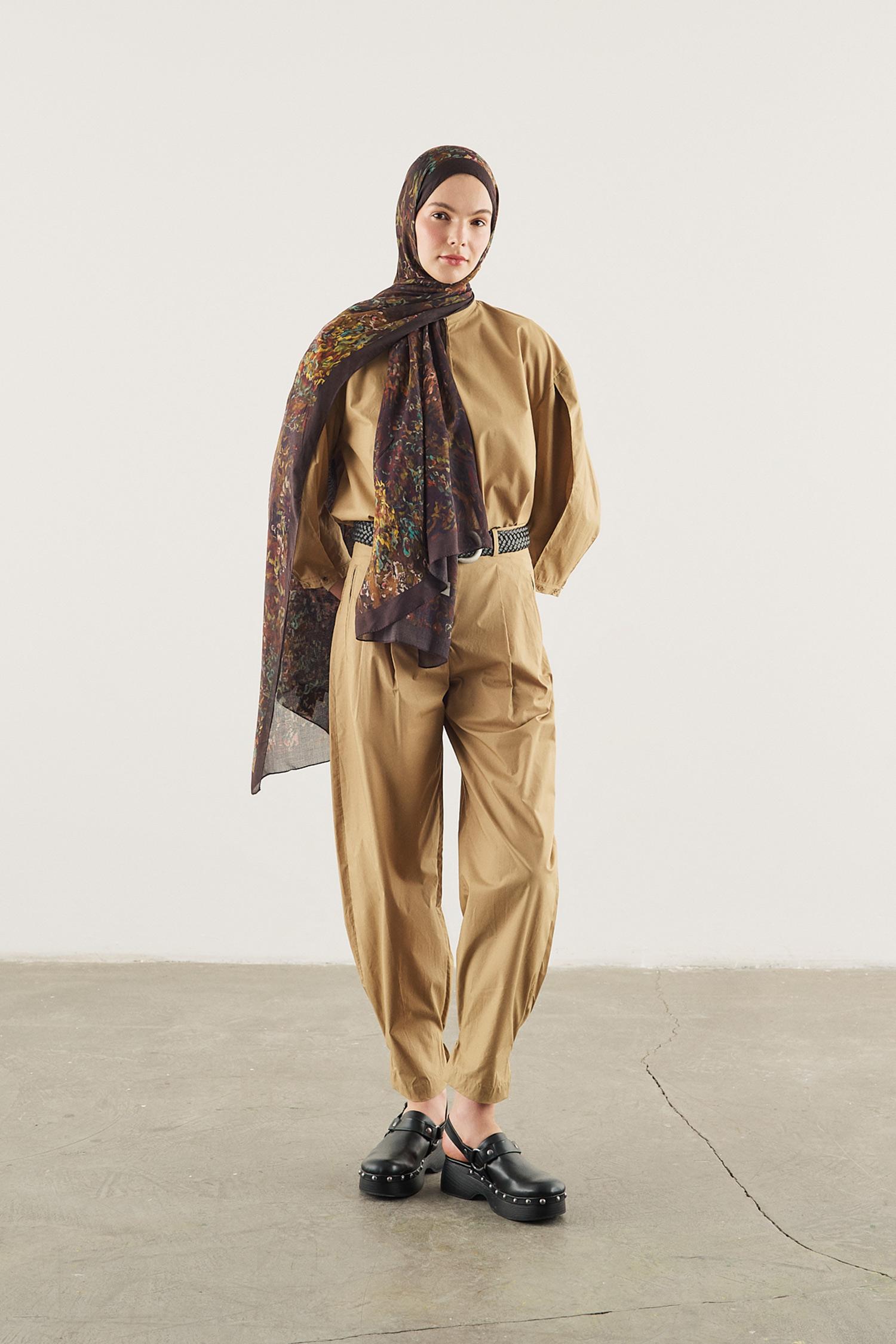 DeFacto Fresh Scarfs X DeFacto Soft Botanic Viskon Şal görsel 4