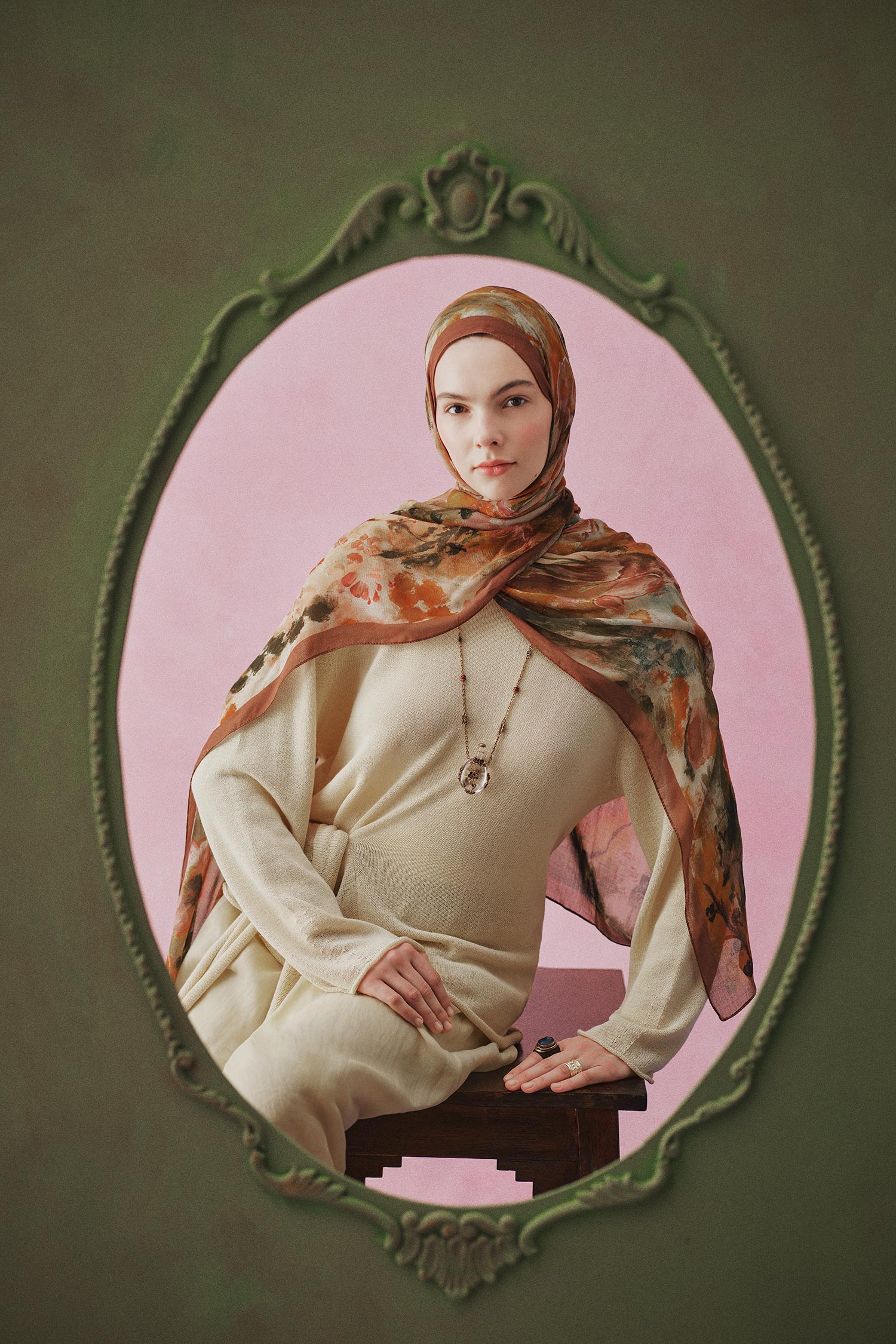 DeFacto Fresh Scarfs X DeFacto Pastel Blossom Viskon Şal